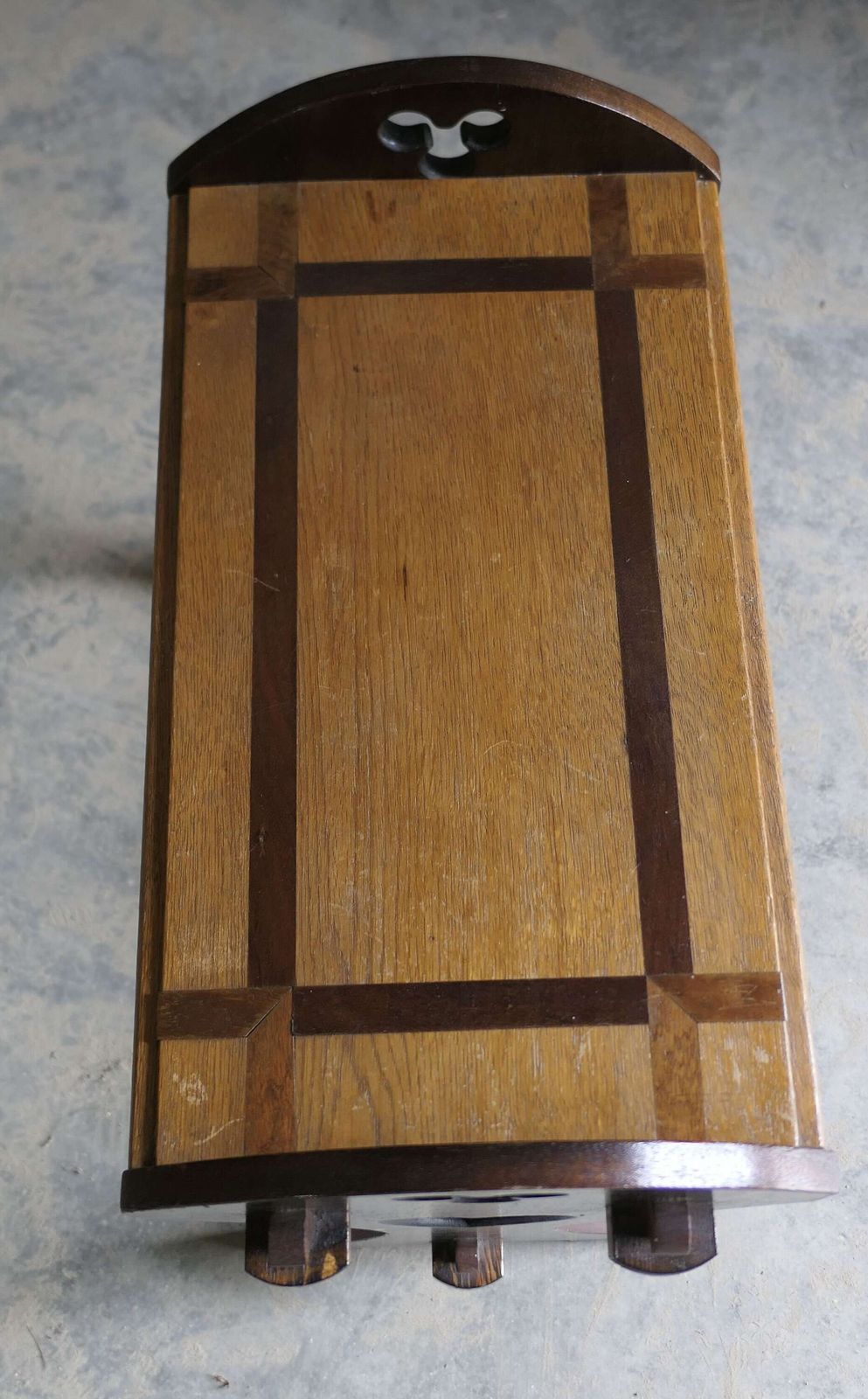 Arts And Crafts Oak Apprentice Piece, Window Seat photo furniture