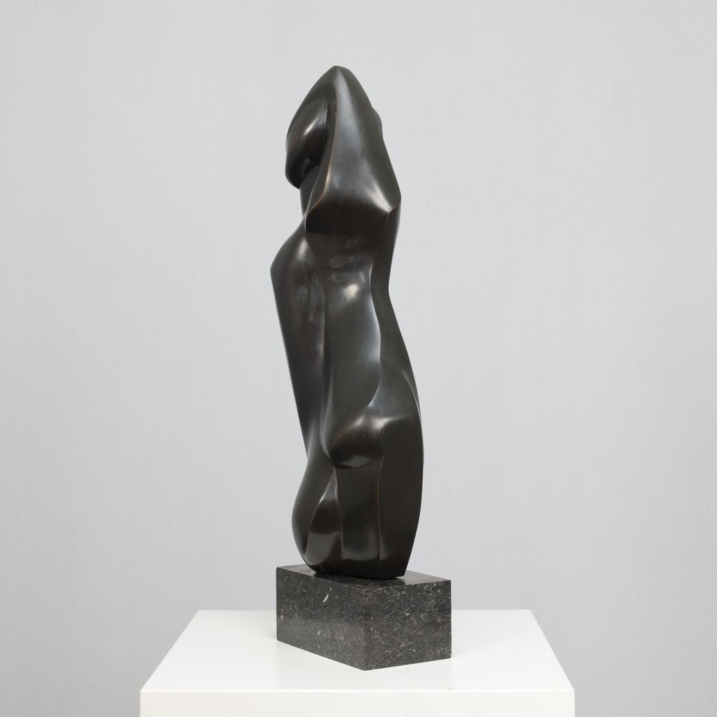 Bronze Woman Figure Sculpture By Francine Govers, Netherlands, 1990s photo Art