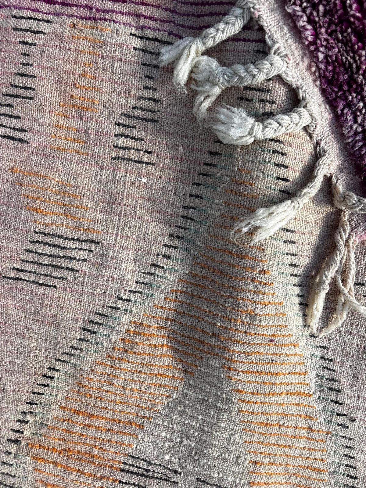 Moroccan Green Runner Beni Ourain Rug 80x370 Cm, Living Room Runner Rug, Green Moroccan Wool Rug, Berber Wool Rug, Modern Area Rug. photo Textiles