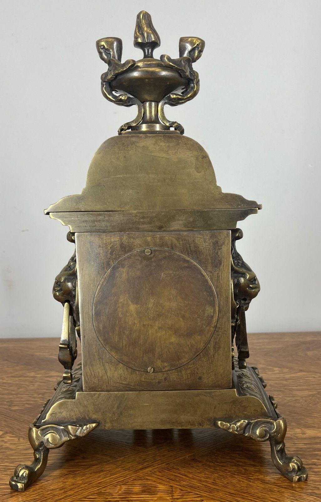Home Decor Clock Vintage French Style Mantel Clock Garniture With Candelabras Lot 4649 photo