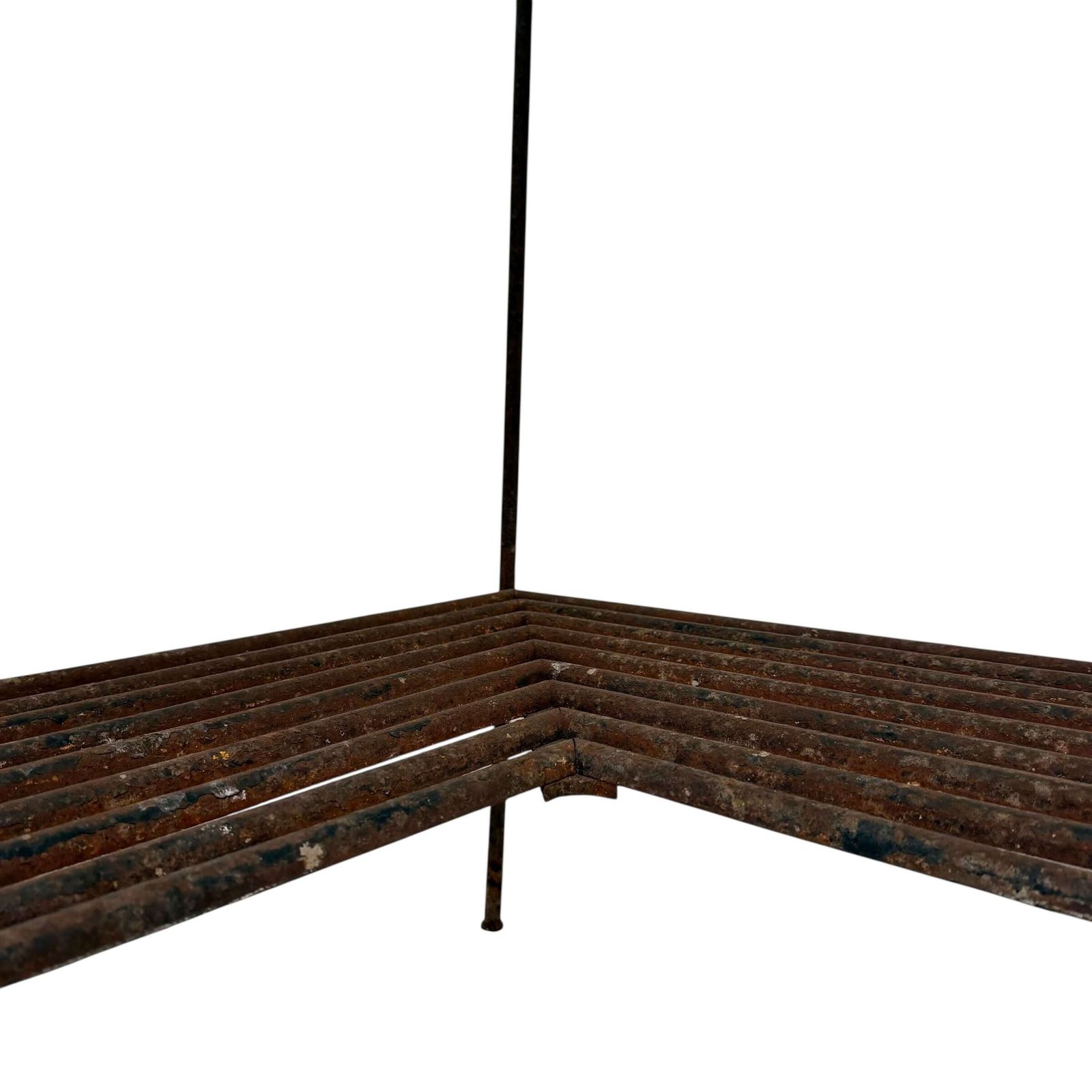 Antique Wrought Iron L Shaped Garden Shelving Unit photo Garden Furniture