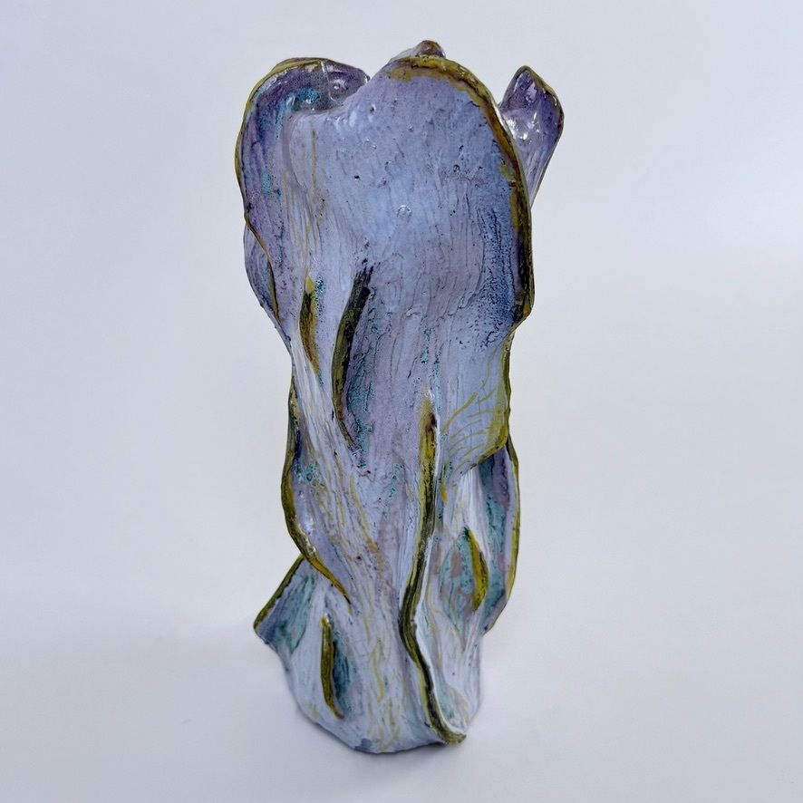 "Untitled 2023" Semi Refractory And Glazed Ceramic Sculpture By Alessandro Roma photo for sale