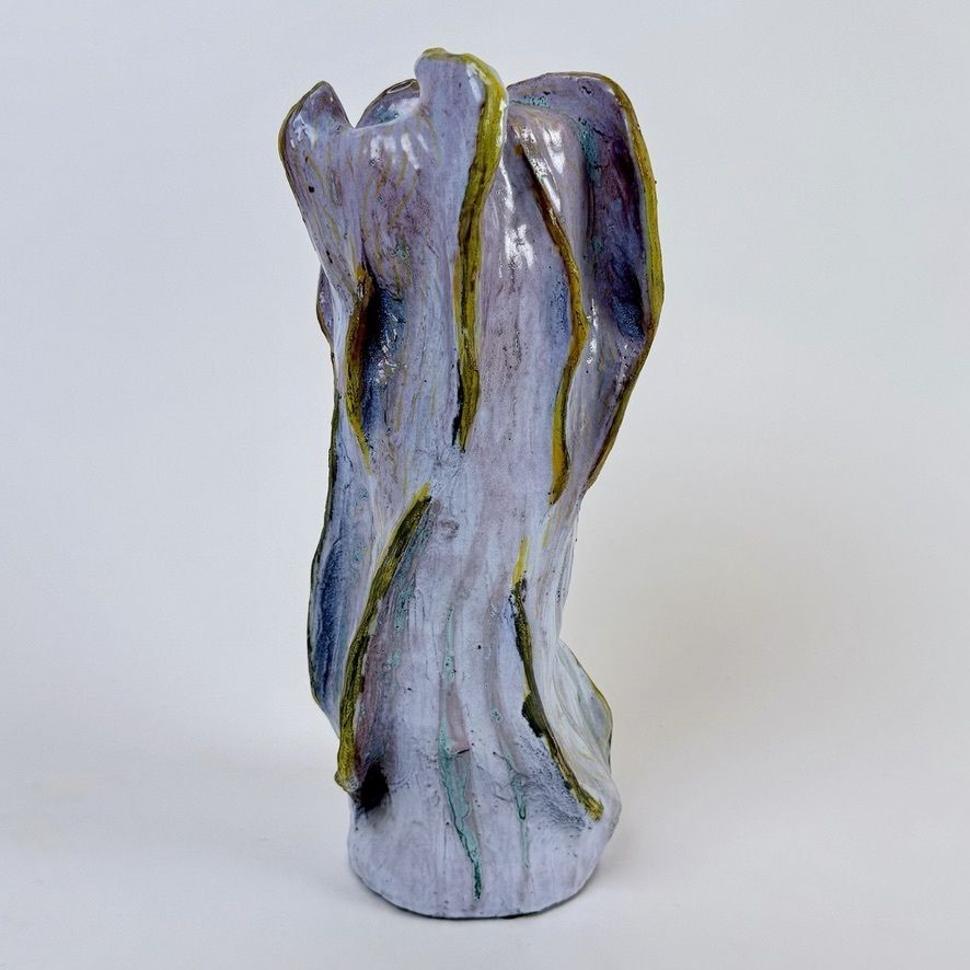 photo for sale "Untitled 2023" Semi Refractory And Glazed Ceramic Sculpture By Alessandro Roma