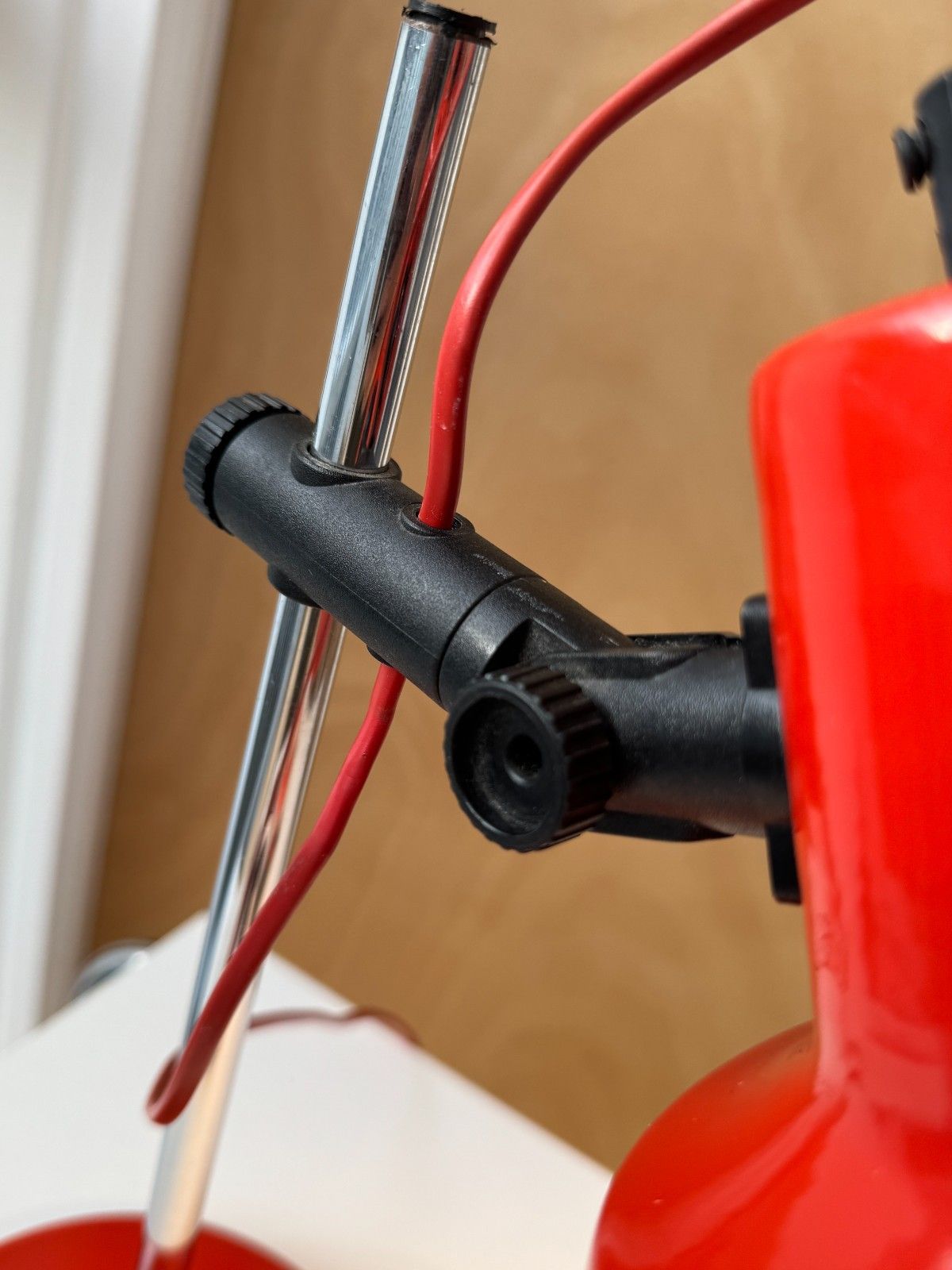 1980's Adjustable Orange Desk Lamp By Moda Of Denmark photo buy