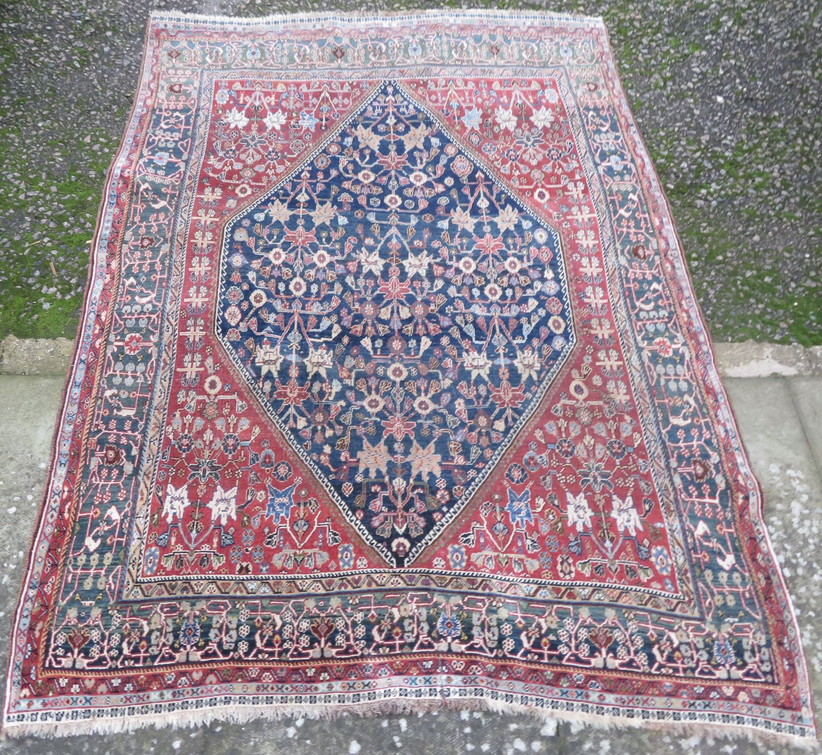 Unusual Qashqai Kashkuli Rug. 201cm X 145cm photo furniture