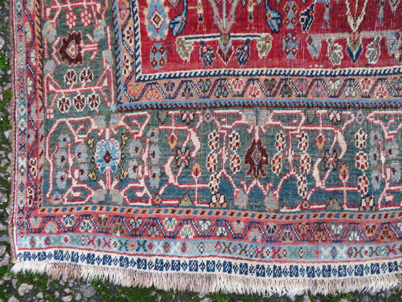 Unusual Qashqai Kashkuli Rug. 201cm X 145cm photo vintage