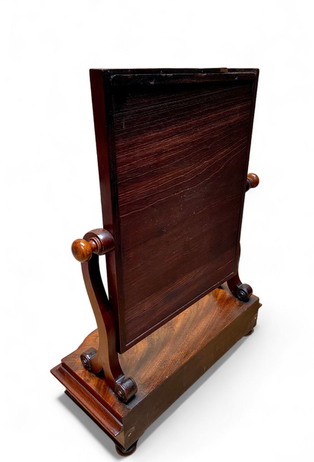 Antique Victorian Mahogany Dressing Table Mirror With Drawer Free Standing Toilet Mirror photo Furniture
