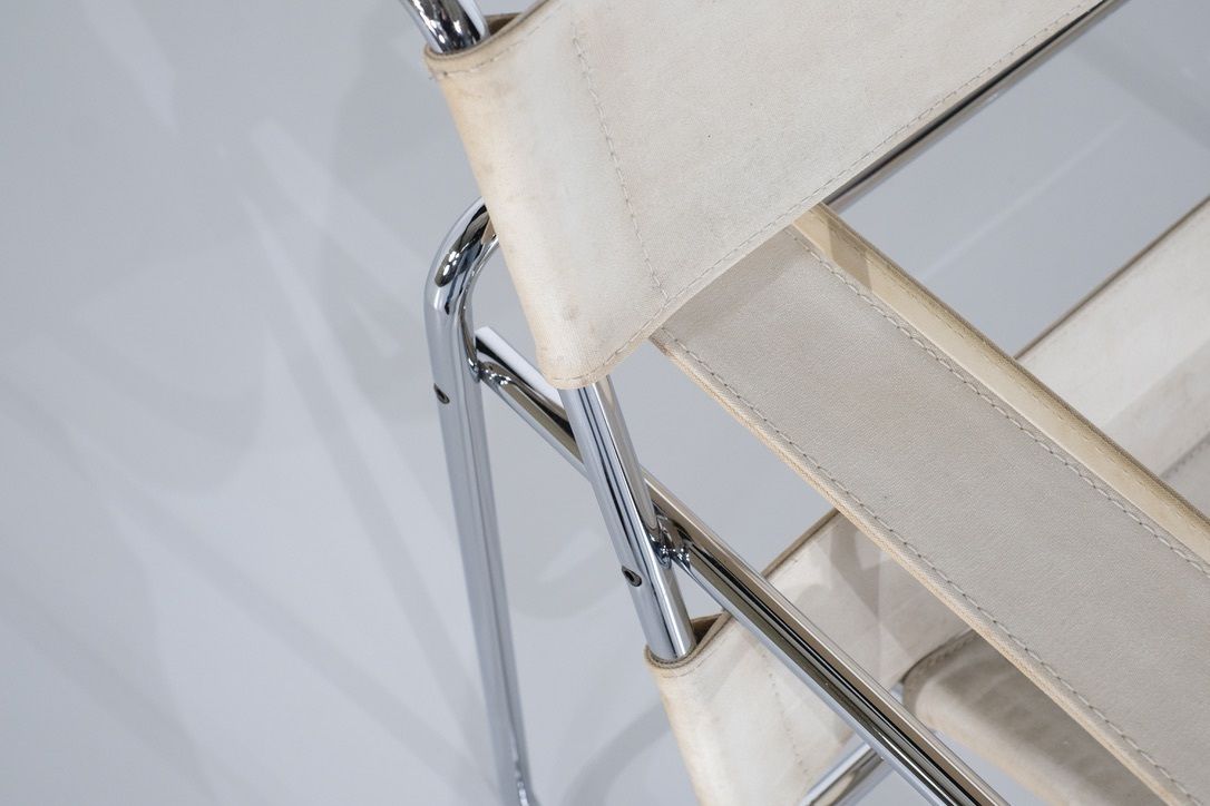 Armchair " B3 Wassily " Fabric By Marcel Breuer For Gavina, 1925s. photo 1050.0