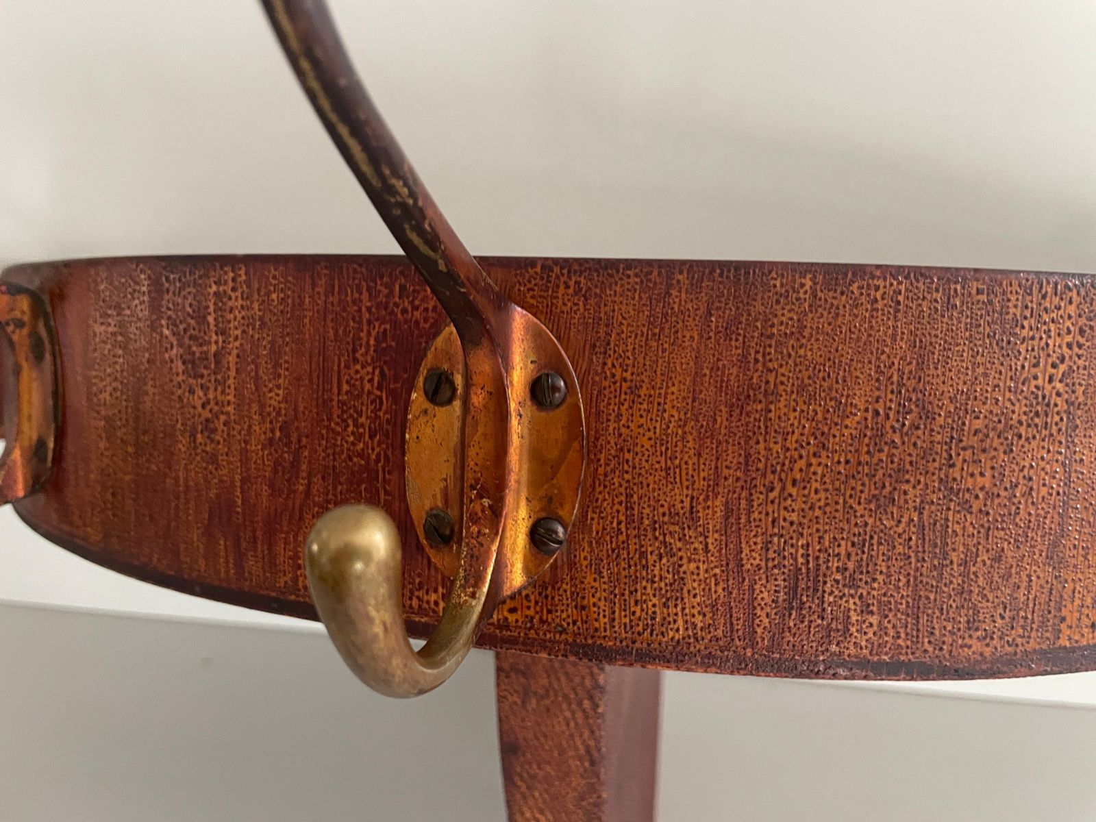 Mid Century Modern Large Wood Clothes Hanger And Shelf, 1960s, France photo buy