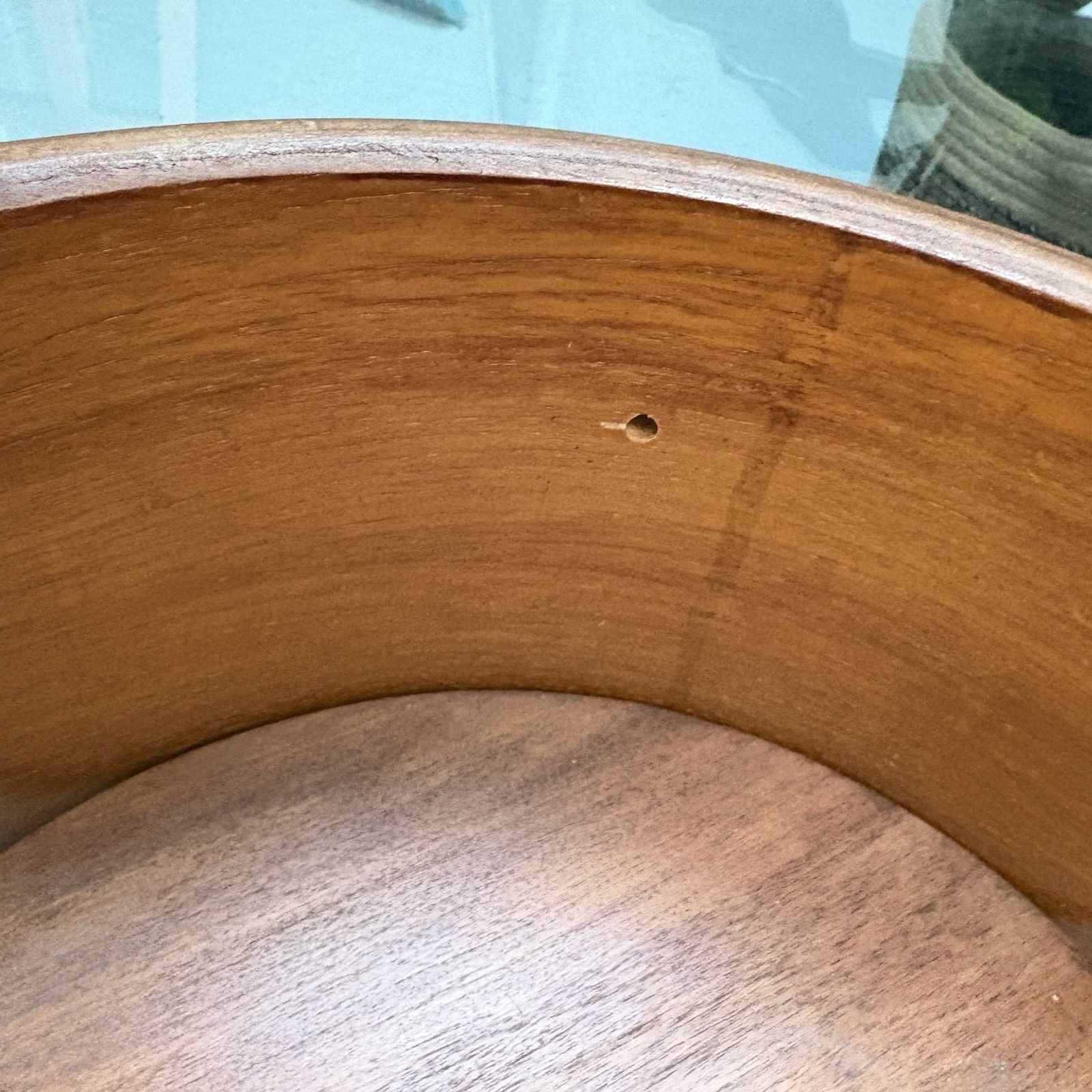 Rare Midcentury Thermoform Plywood Glass Coffee Table Designed By Nathan C.1960 photo buy