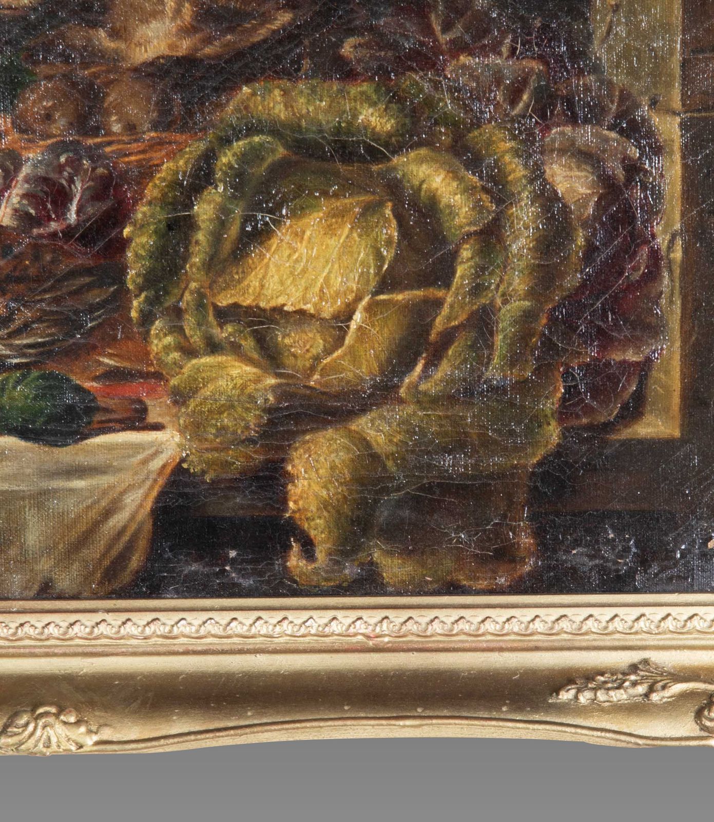 19th Century Oil On Canvas Painting Of A Monkey photo furniture