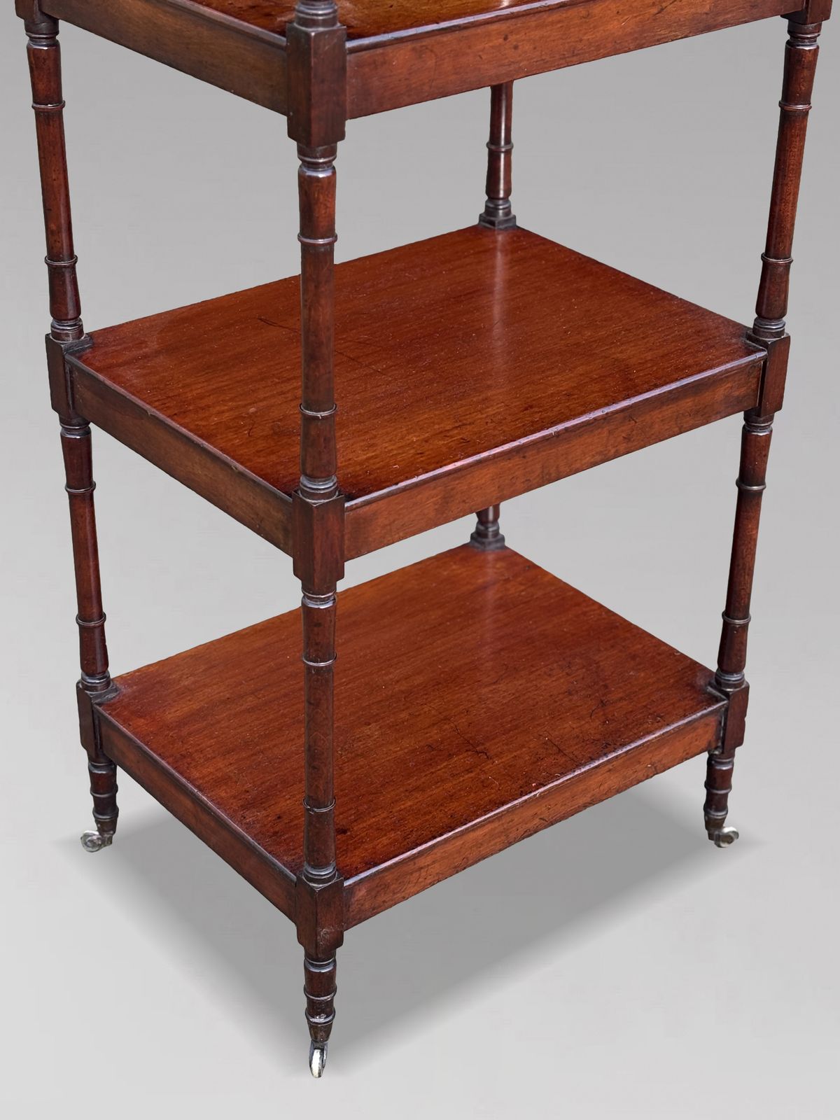 Early 19th Century George IV Period Mahogany 4 Tier Whatnot Music Stand photo vintage