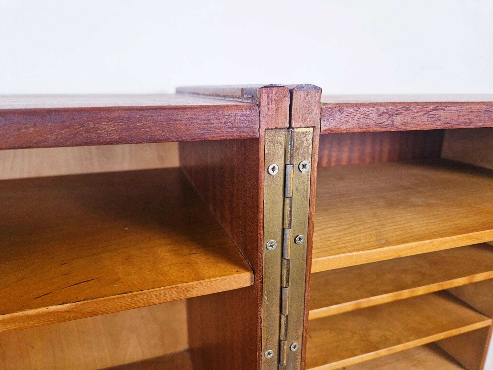 photo furniture Mummenthaler & Meier Switzerland 1960's Vintage 'Magic Box' Folding Desk Sideboard Bl804