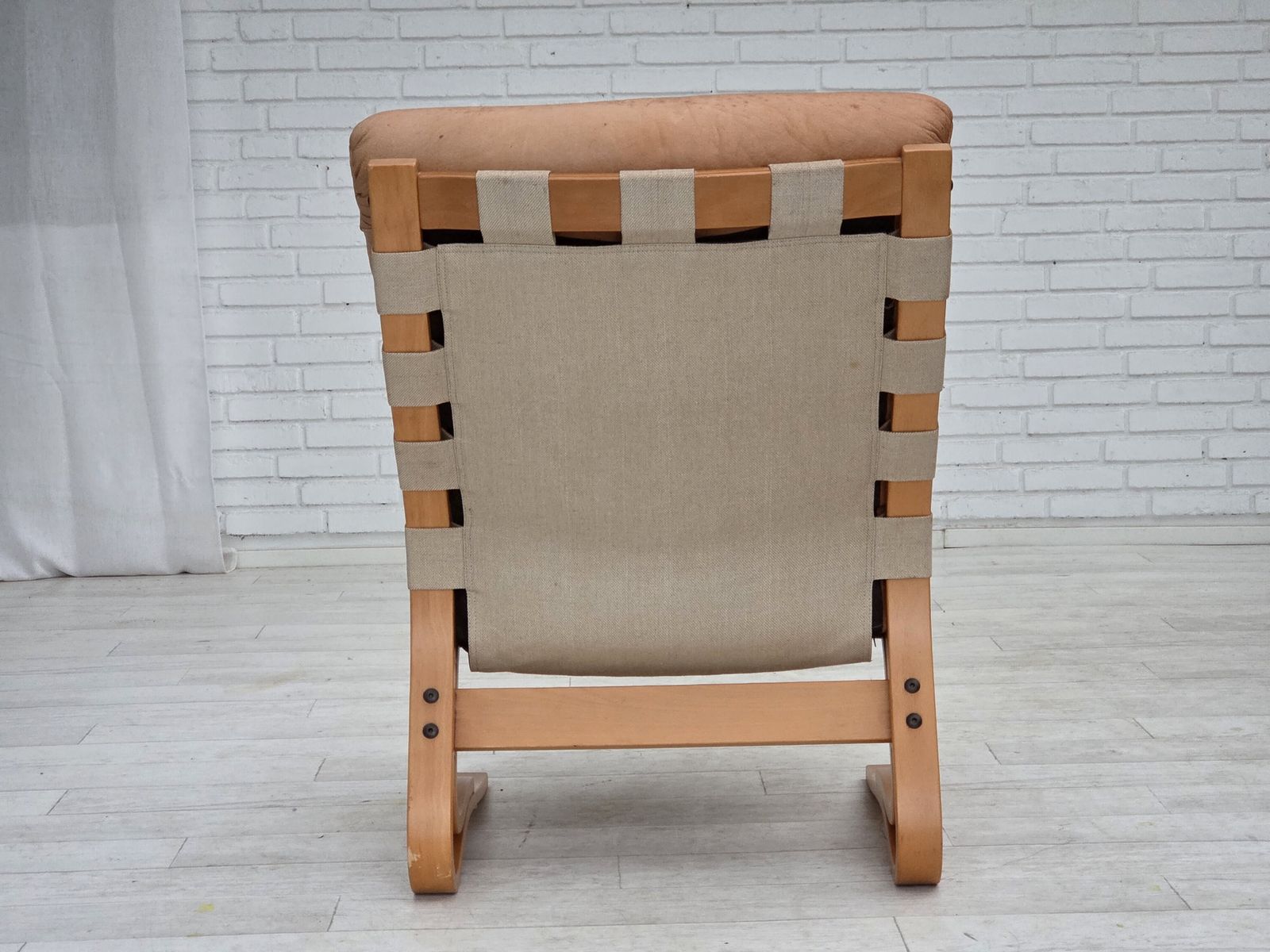 1970s, Norwegian Armchair, Model "Kengu", Furniture Leather. photo furniture