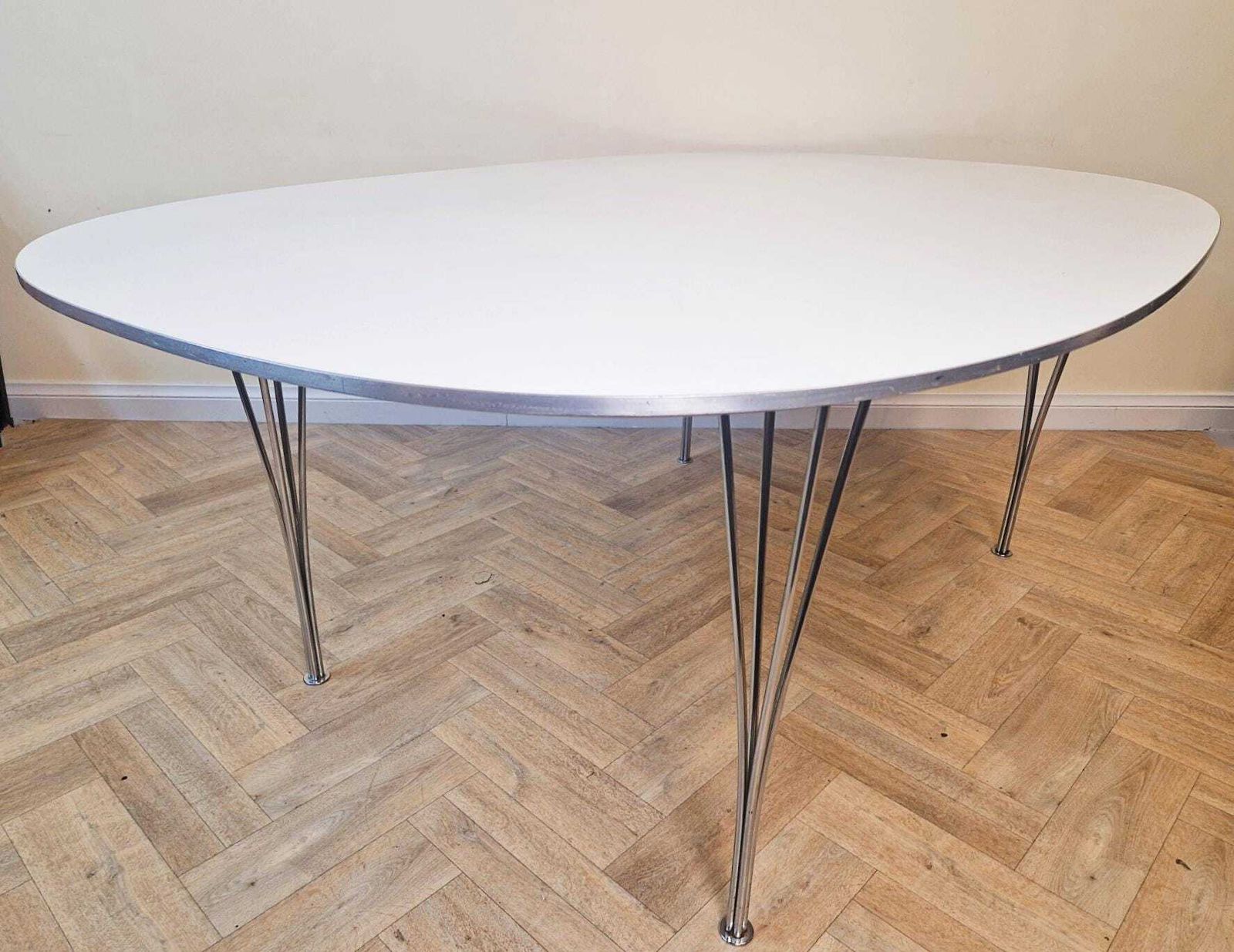 Piet Hein For Fritz Hansen Superellipse Mid Century Danish Design Oval Dining Table Bl821 photo Furniture