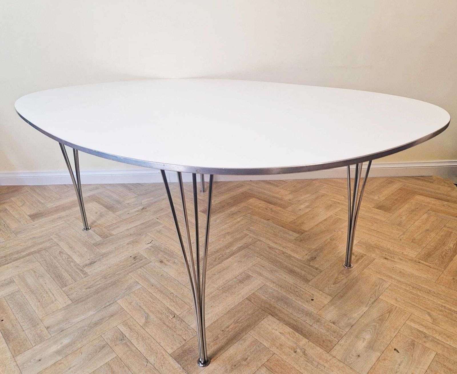 Piet Hein For Fritz Hansen Superellipse Mid Century Danish Design Oval Dining Table Bl821 photo 1295.0