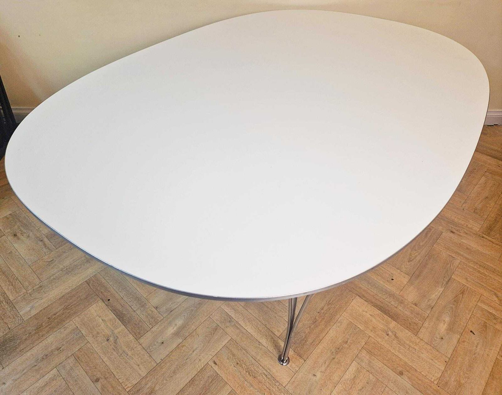 photo furniture Piet Hein For Fritz Hansen Superellipse Mid Century Danish Design Oval Dining Table Bl821