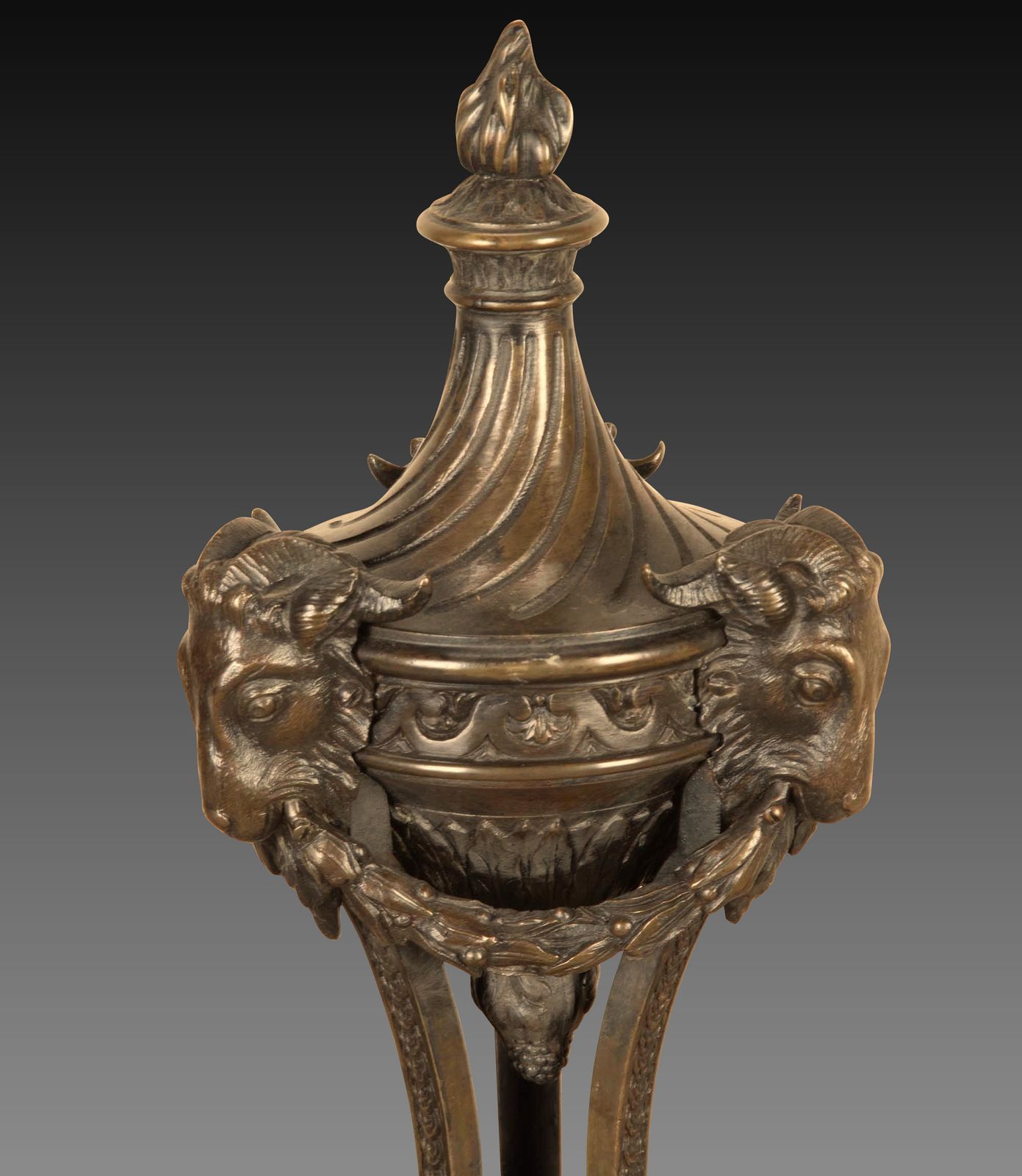 Pair Of 19th Century Italian Bronze Neo Classical Urns photo Home Decor