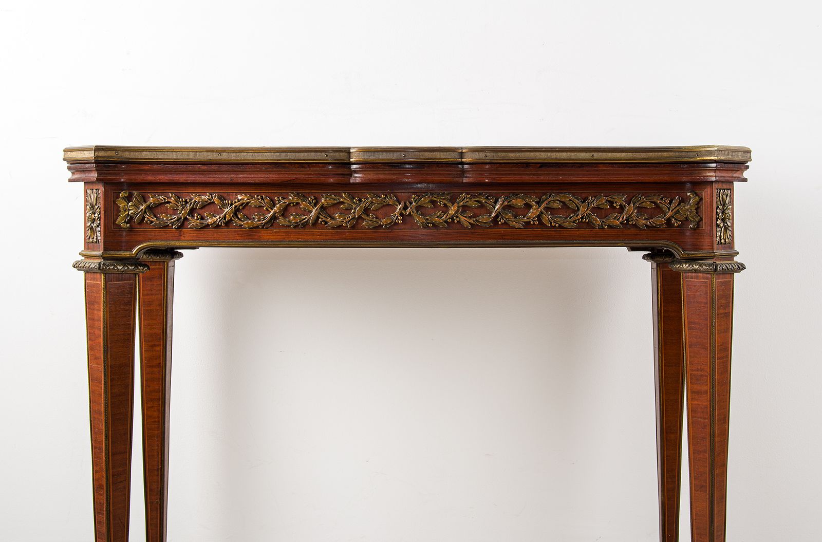 Antique French Maison Mottheau Games Table C.1880   Ormolu, Parquetry Top photo furniture