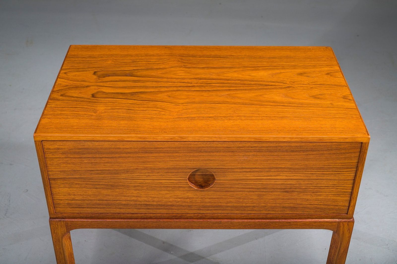 photo for sale Mid Century Modern No. 384 Bedside Table In Teak By Aksel Kjersgaard, Denmark, 1960s