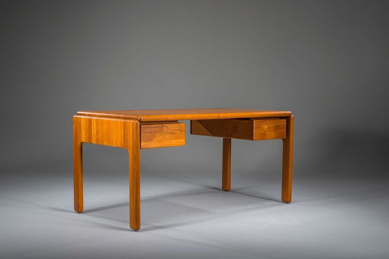 Vintage Danish Cabinetmaker Desk In Teak, 1950s photo vinterior