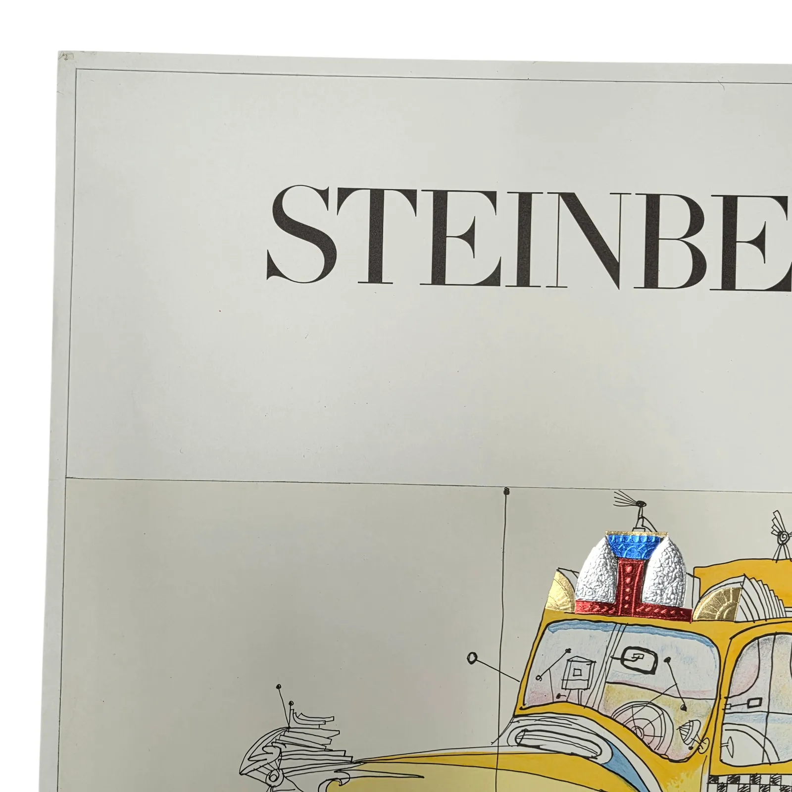 photo for sale Saul Steinberg - Affiche lithographique, Galerie Maeght Paris, 1977