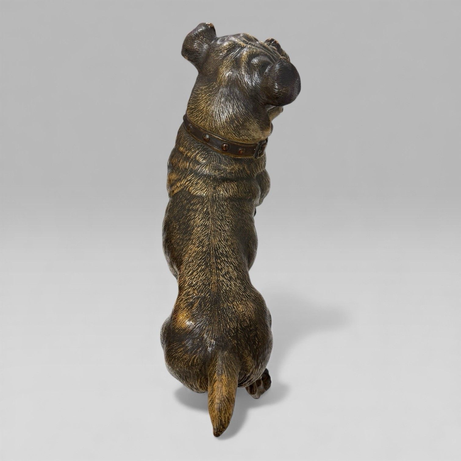 photo furniture Antique Austrian Terracotta Life Size Pug Dog Sculpture