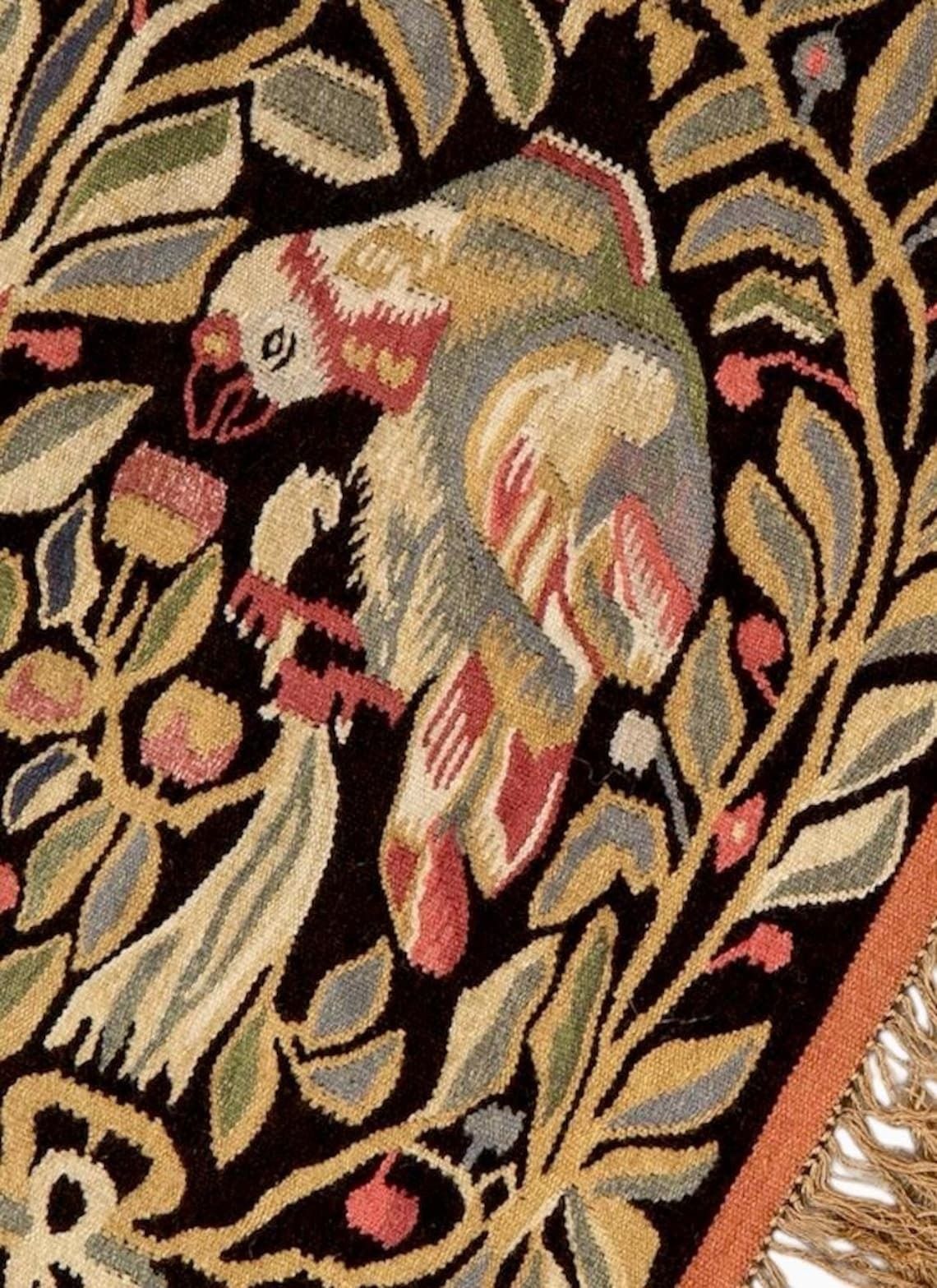 Vintage Scandinavian Tapestry Flamsk From Skåne In Sweden Signed Ehl 1921 photo furniture