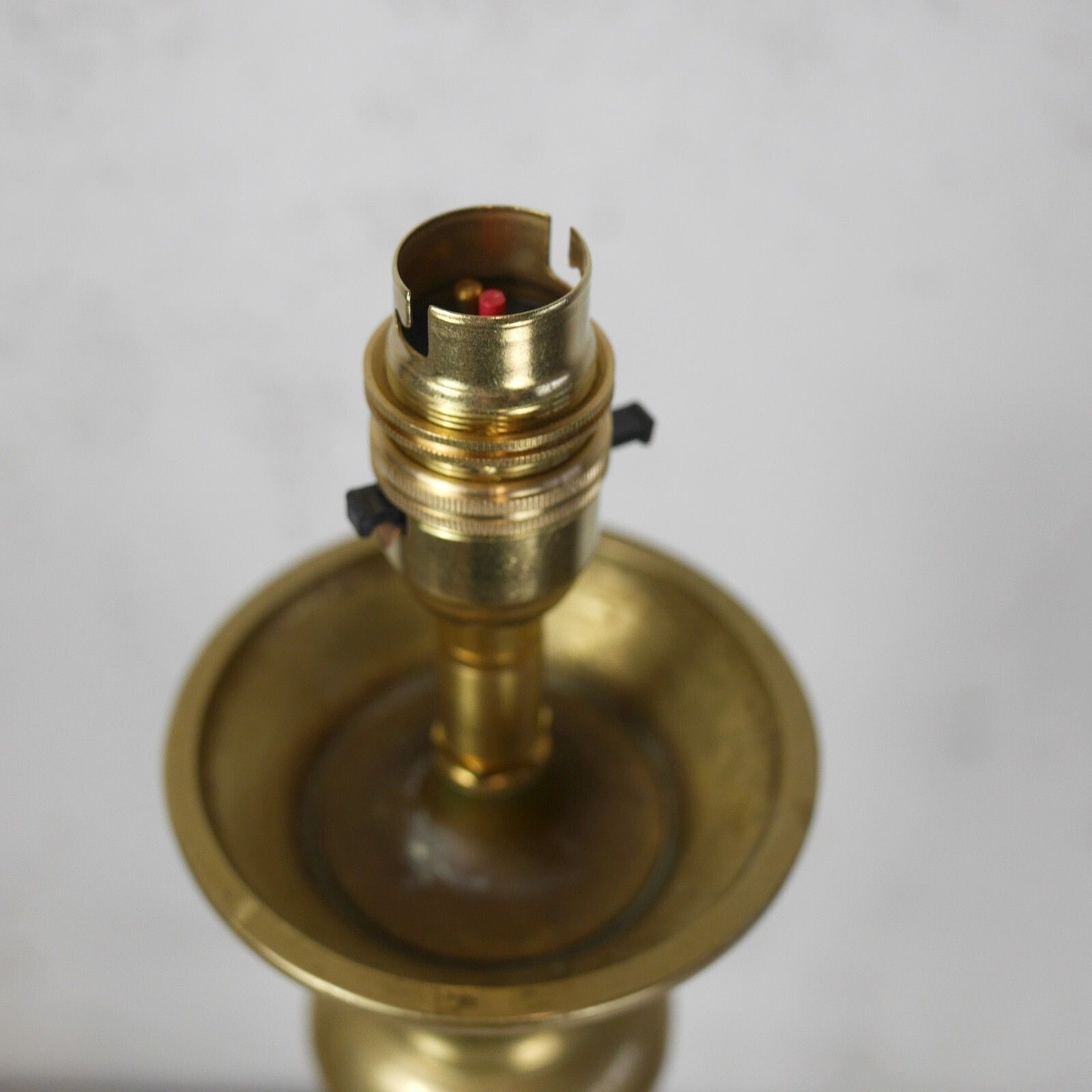 photo furniture Pair Tall Large Brass Candle Stick Table Lights Lamps Vintage Antique  #103068