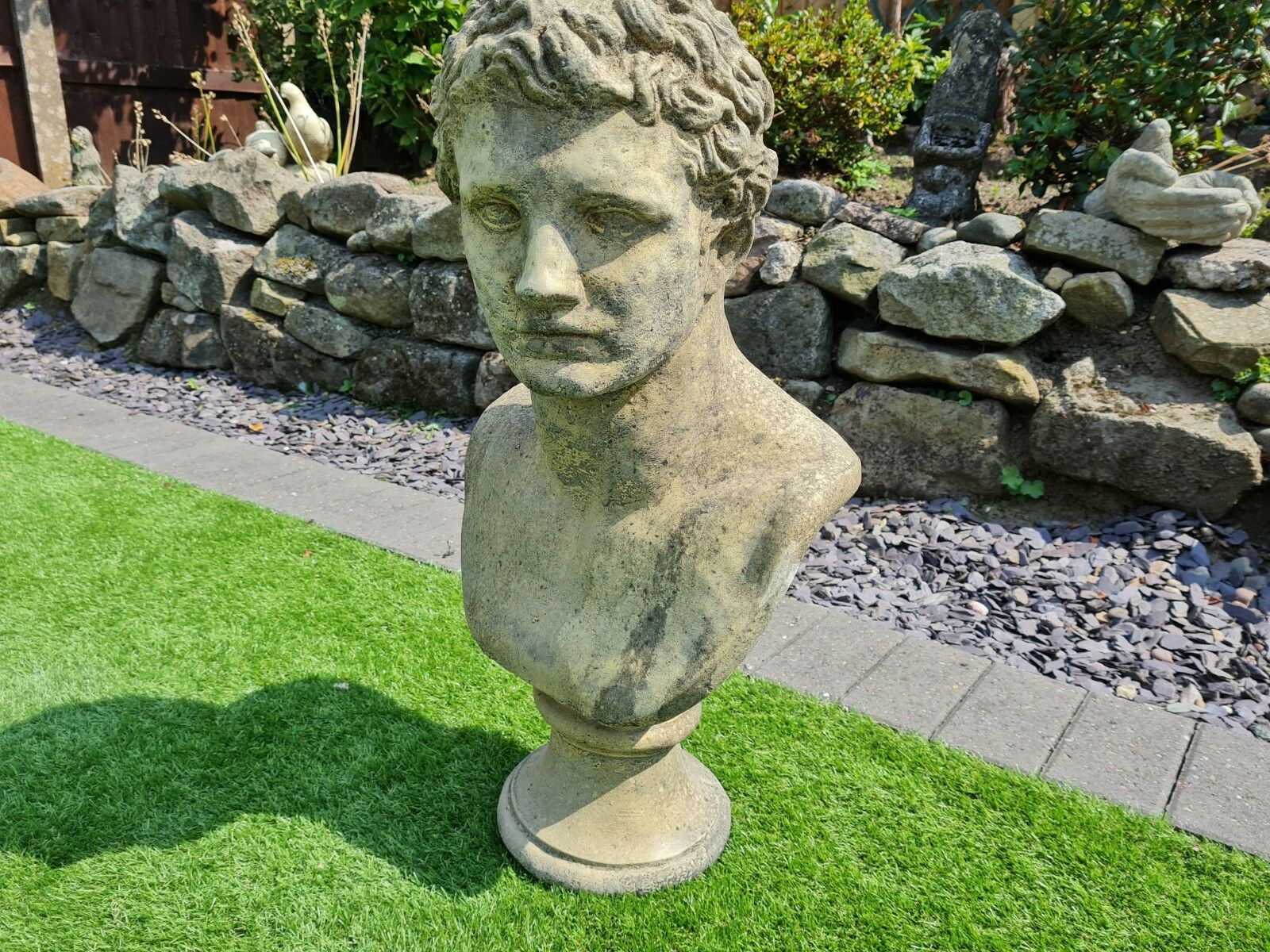 Adonis Garden Statue In English Stone Delivery Available 0215. photo Garden Decor