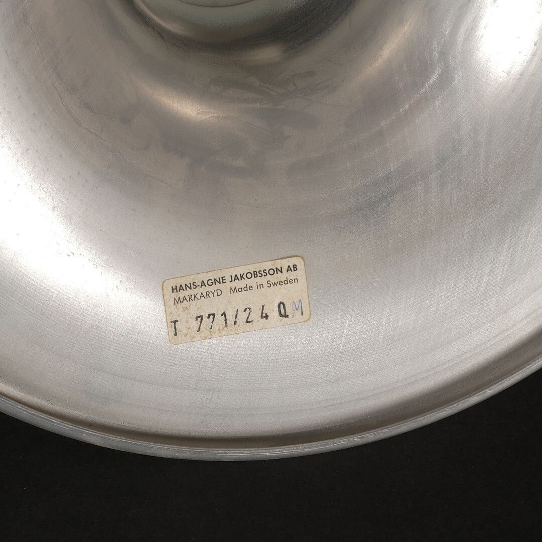 1960s/70s Brass Ceiling Lamp, Model T771/240, Designed By Hans‑Agne Jakobsson And Produced By His Markaryd Workshop In Sweden. photo for sale