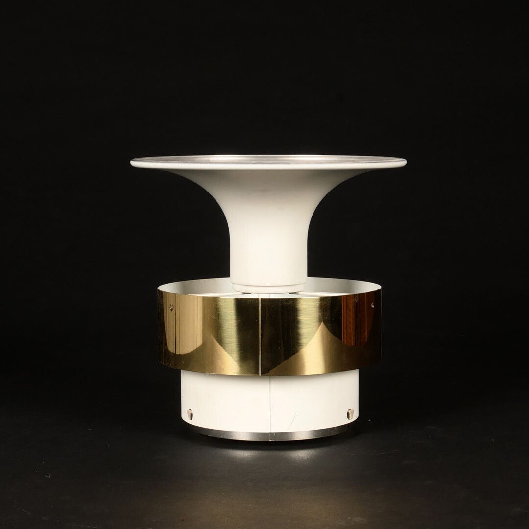 1960s/70s Brass Ceiling Lamp, Model T771/240, Designed By Hans‑Agne Jakobsson And Produced By His Markaryd Workshop In Sweden.