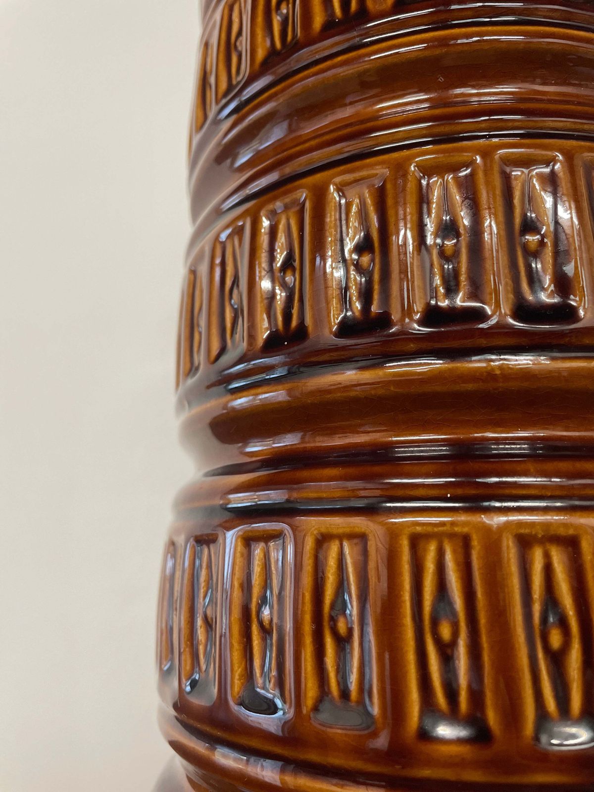 photo furniture Large Mid Century West German Brown Vase | W. Germany 268 40 | 40cm