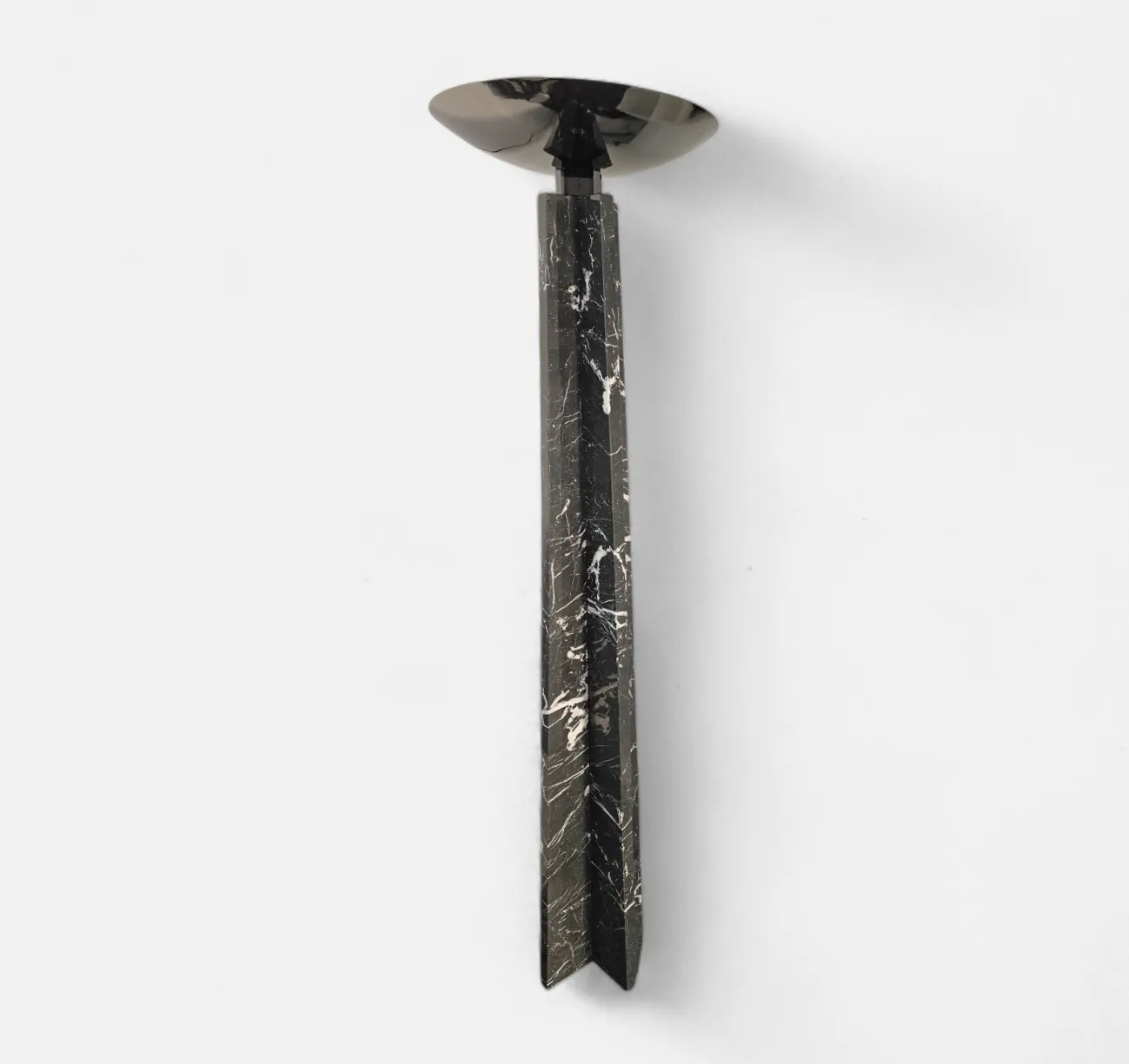 Wagneriana Marble Floor Lamp By Lella And Massimo Vignelli / 1980s photo vinterior