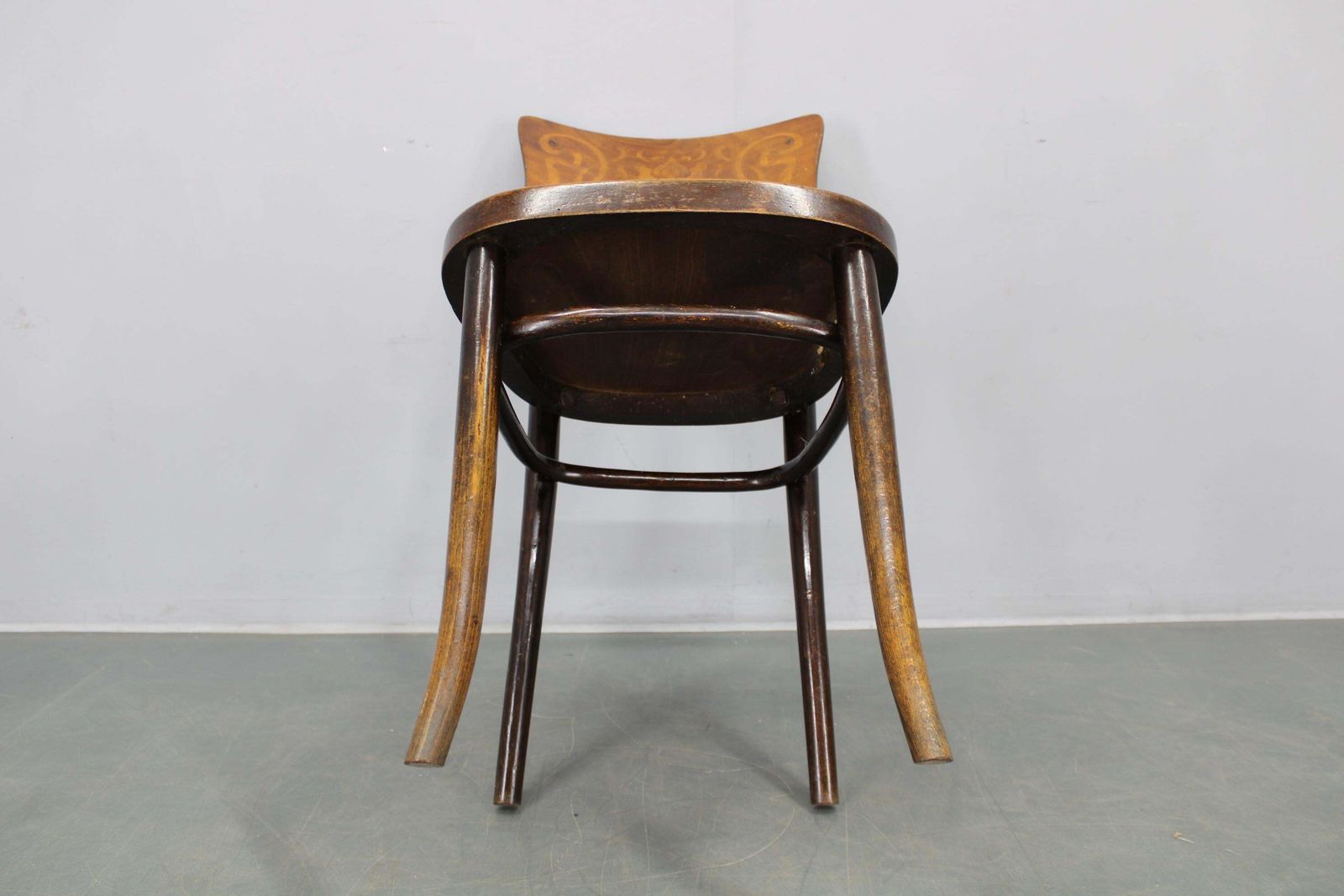 Pair Of Thonet Art Nouveau Bentwood Chairs, Czechoslovakia, 1920s photo vinterior