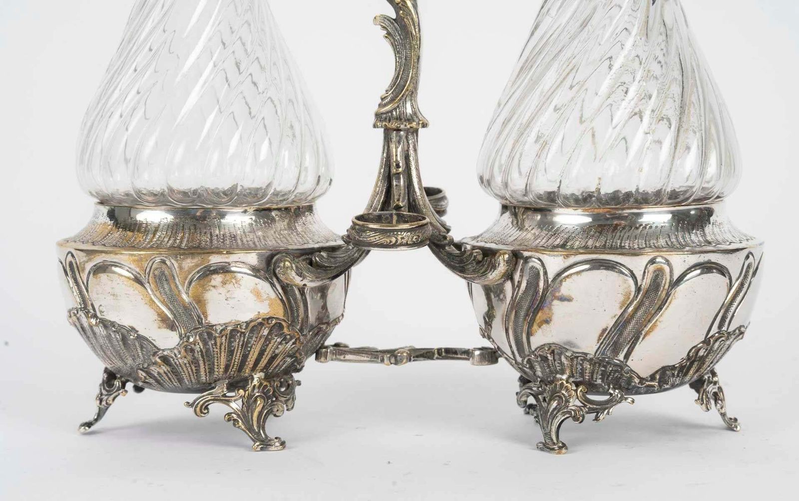 Louis XV Style Silver Plated Oil And Vinegar. photo buy