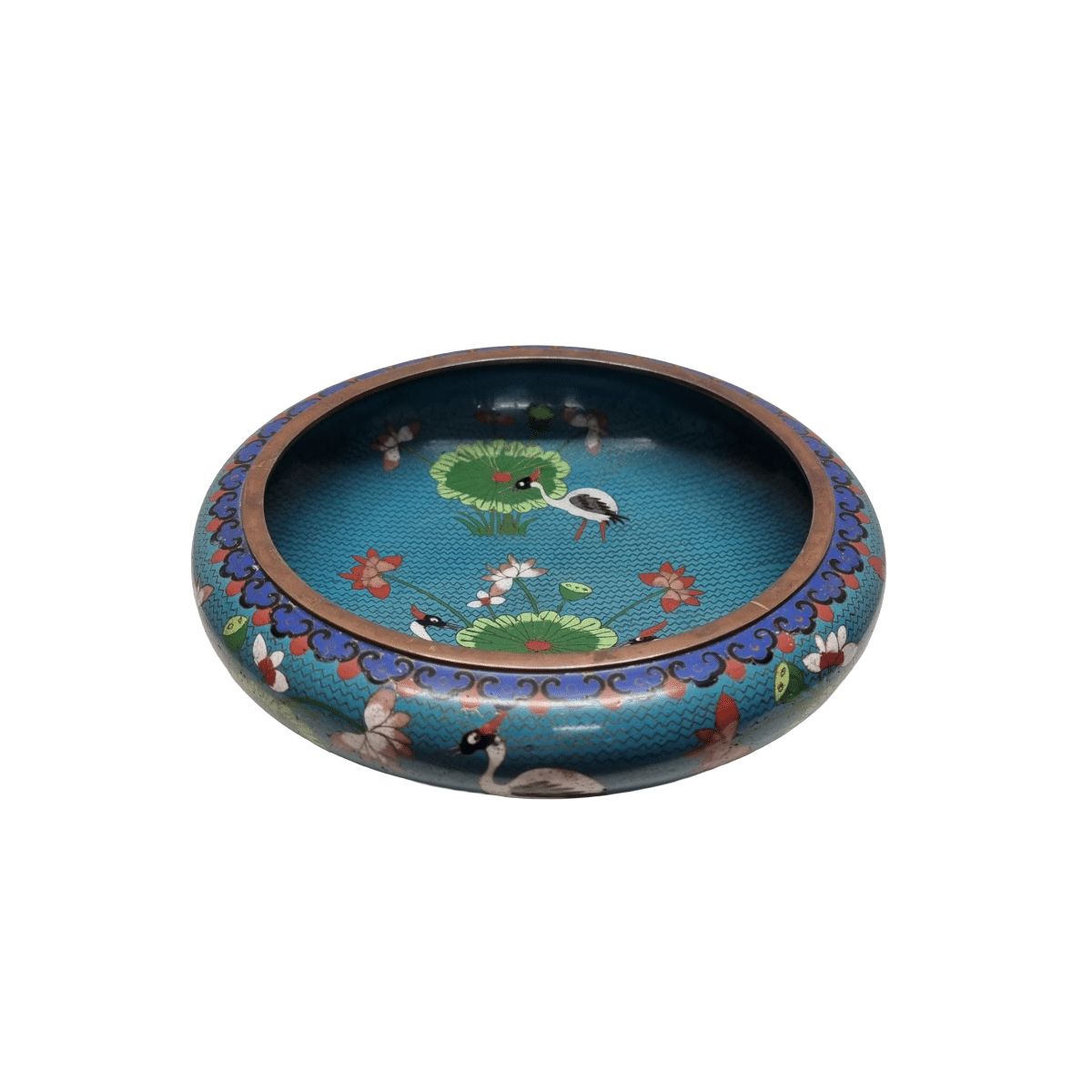 Unique Chinese Cloisonné Bowl From The Early 20th Century photo furniture