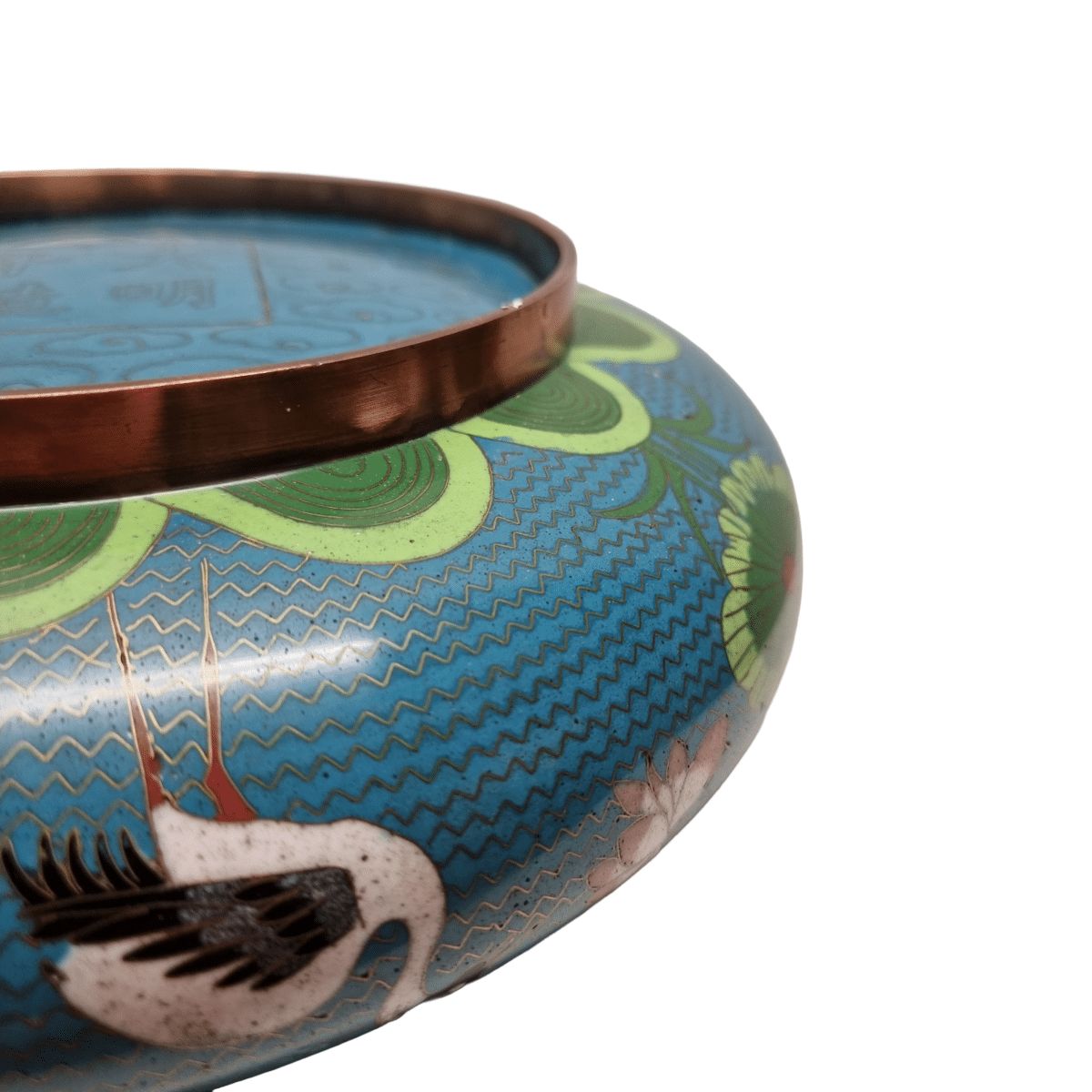 Unique Chinese Cloisonné Bowl From The Early 20th Century photo buy