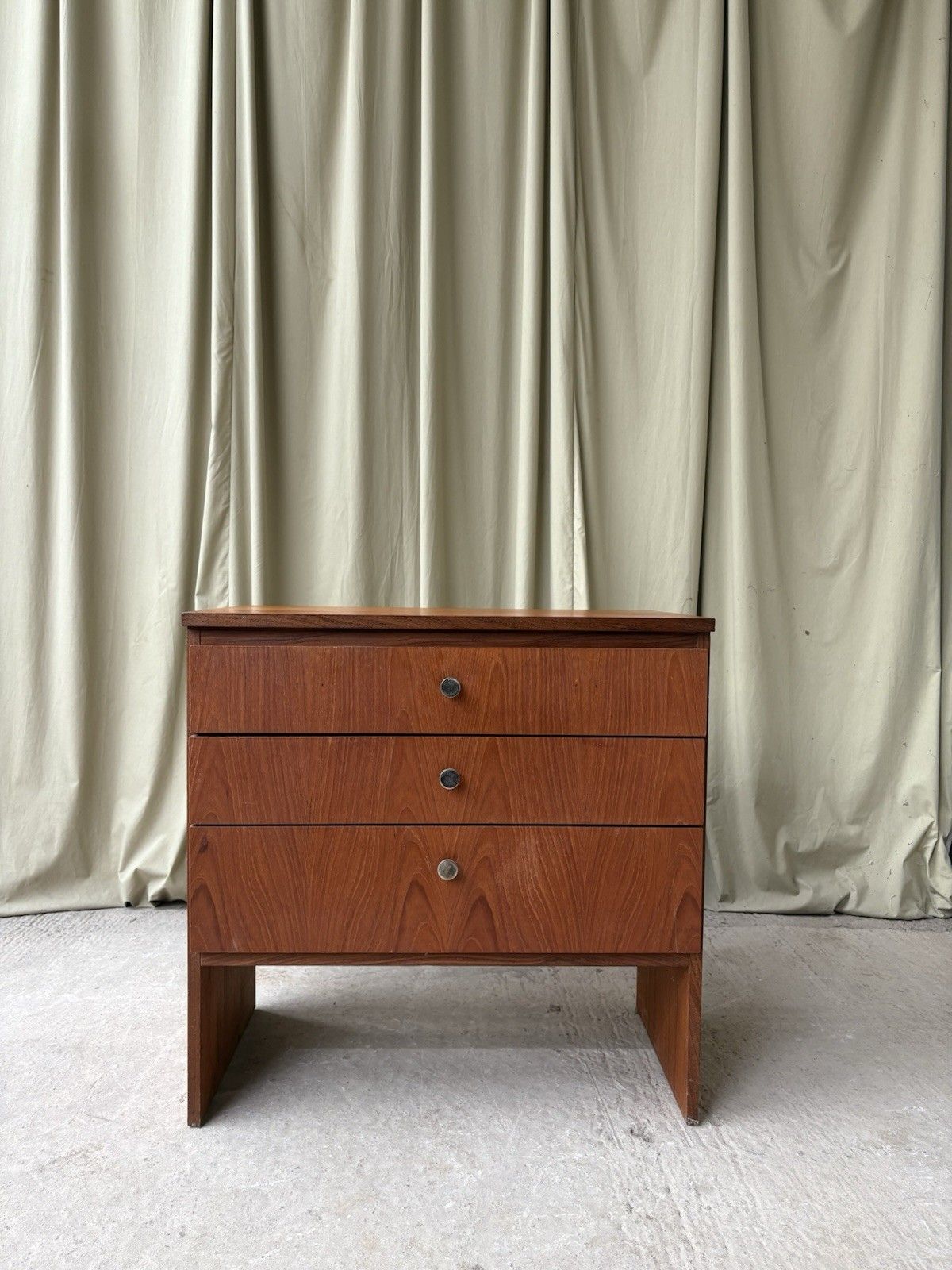 Vtg Mid Century Teak Chest Of Drawers Tallboy Scandi Danish Retro R980 photo for sale