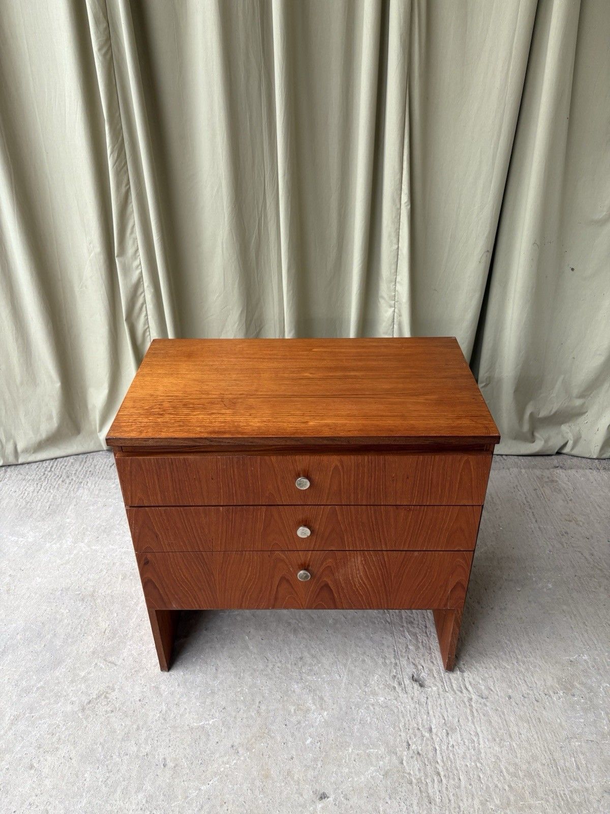 Vtg Mid Century Teak Chest Of Drawers Tallboy Scandi Danish Retro R980 photo 258.75