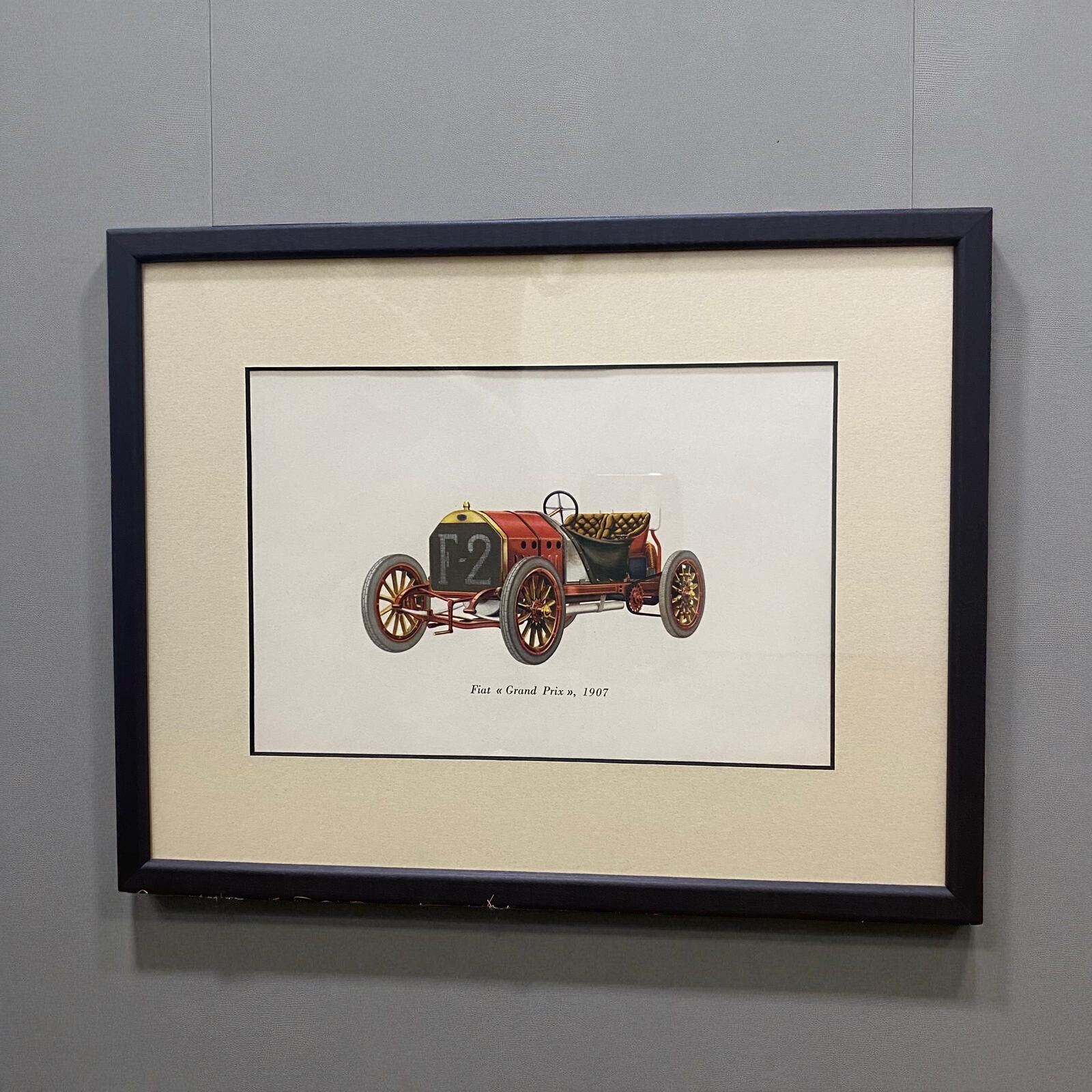 Bookplate Of The Fiat “Grand Prix” 1907`