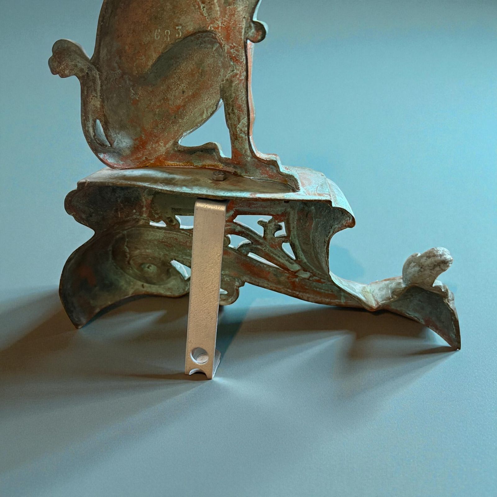 Pair Of 19th Century Griffin Andirons photo Home Fixtures