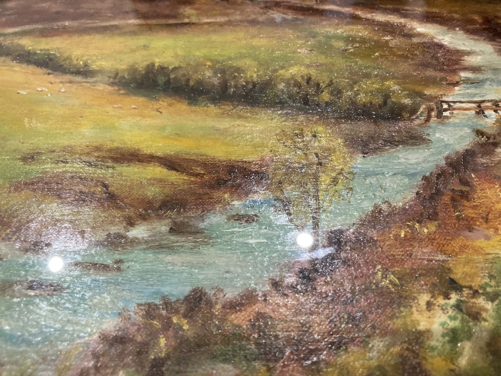 1946 Oil Painting Of Doone Valley , Exmoor photo for sale