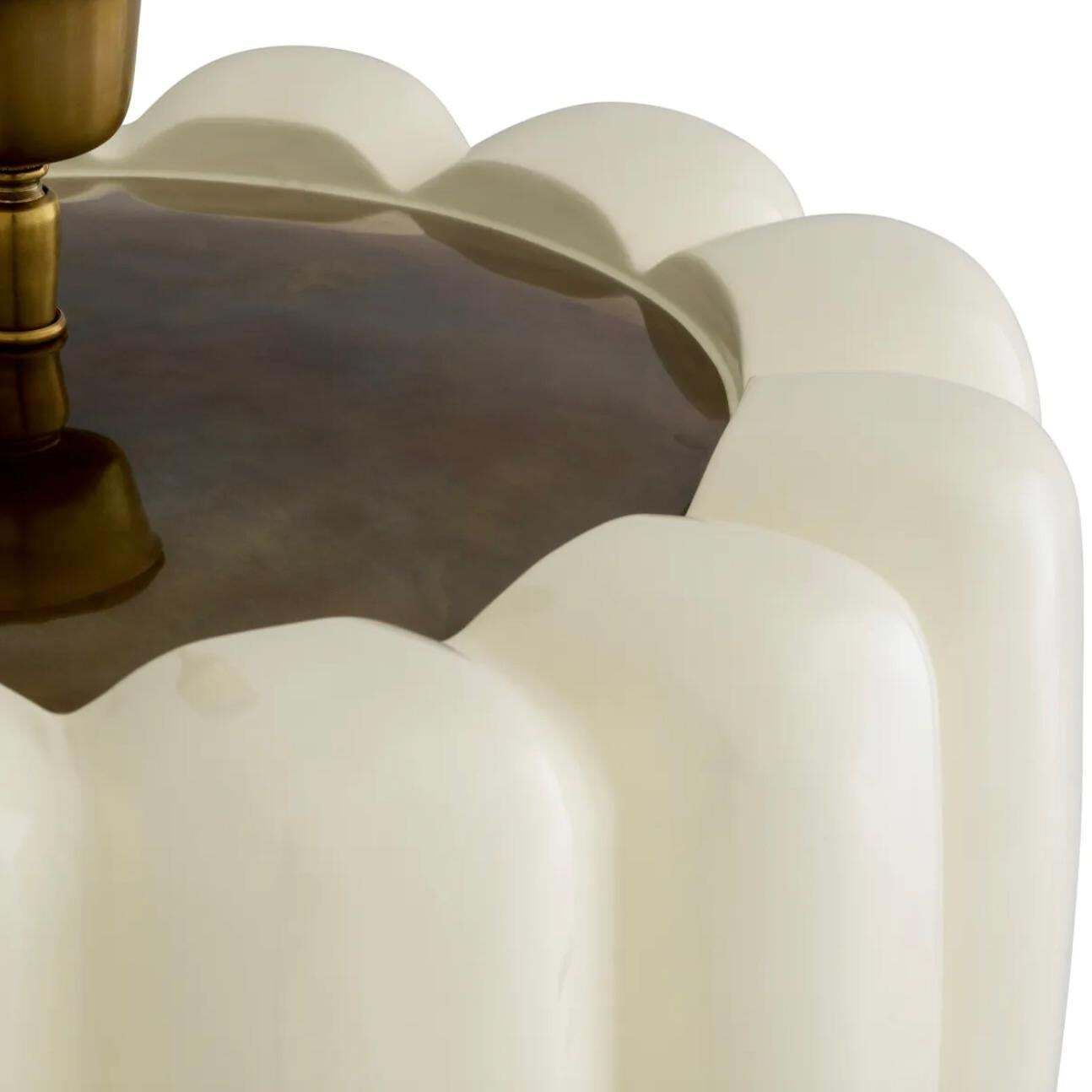 Pair Of Table Lamps In White Wood With White Shade, Contemporary Design photo 3088.0