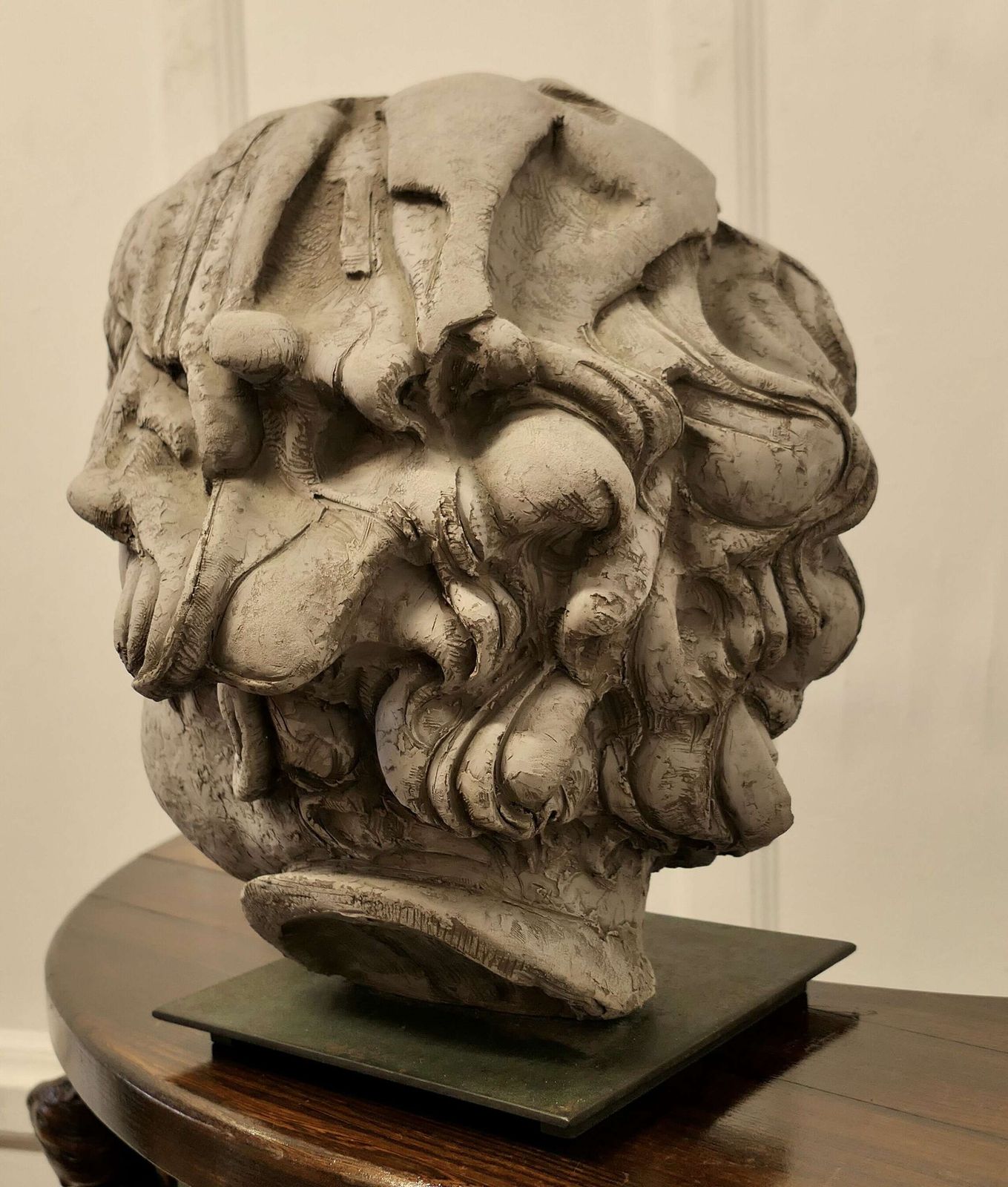 Large Clay Bust Of A Child By Philippe Seené, Set On Bronze This Is An Exquisite Life photo vinterior