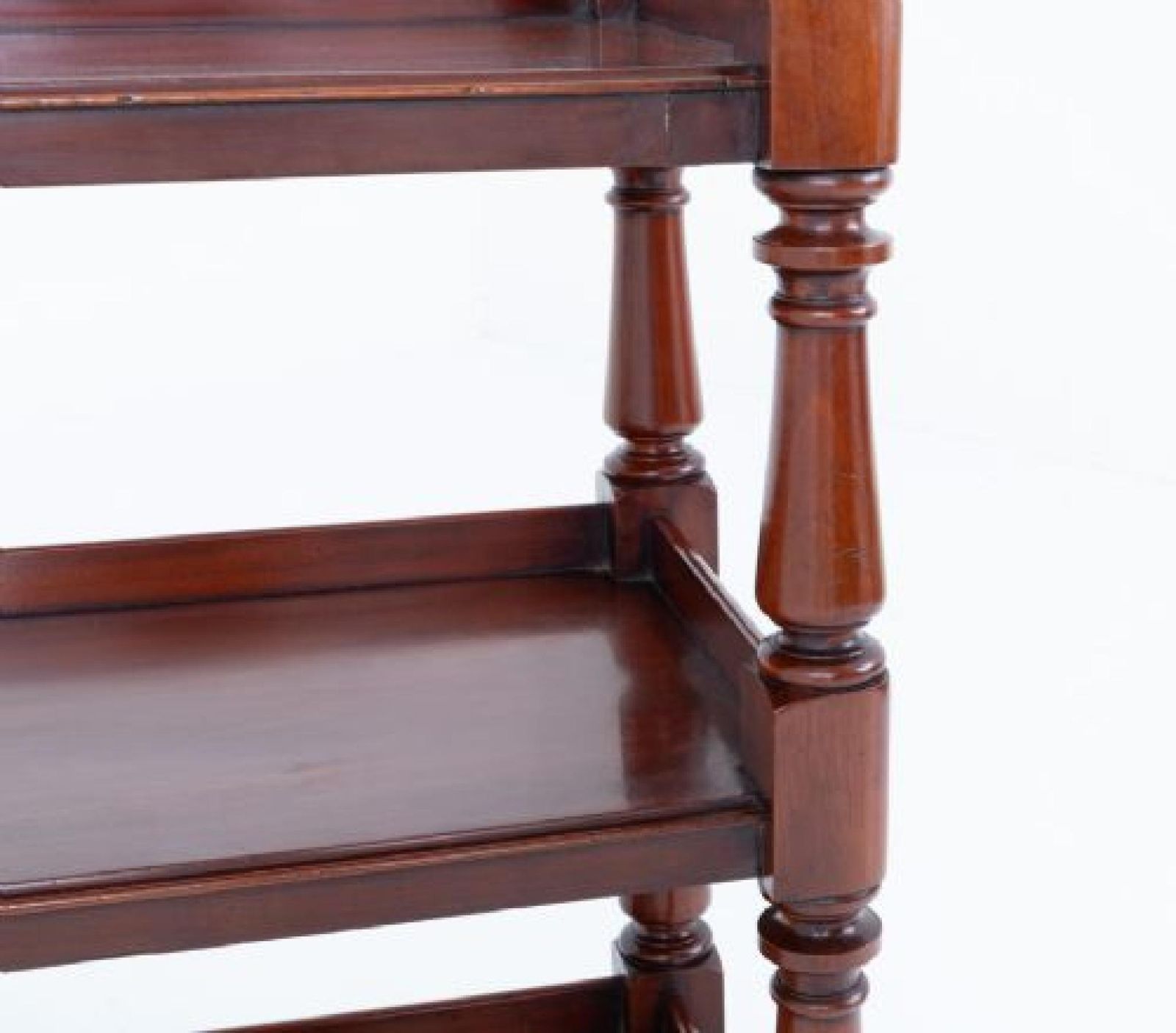 Victorian Dumb Waiter Book Shelf Mahogany 1860 photo for sale