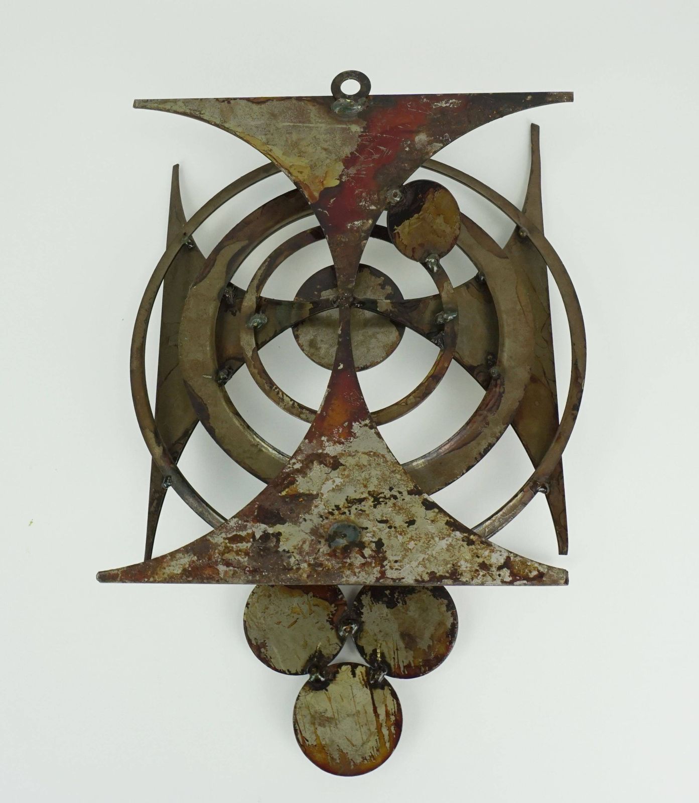 photo for sale Henrik Horst Denmark Brutalist Style Iron Wall Candle Holder