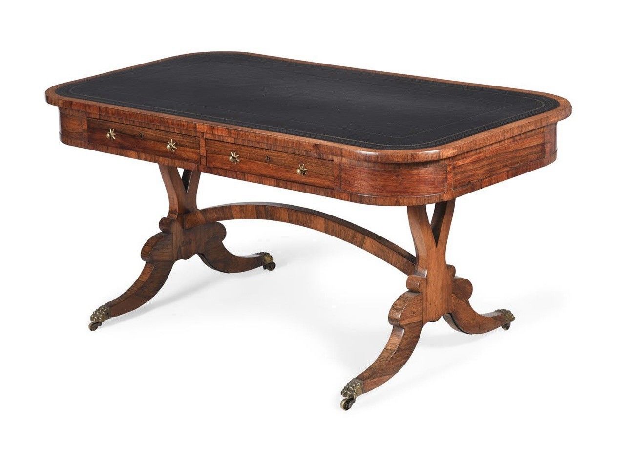 Beautiful Regency Rosewood Library Table