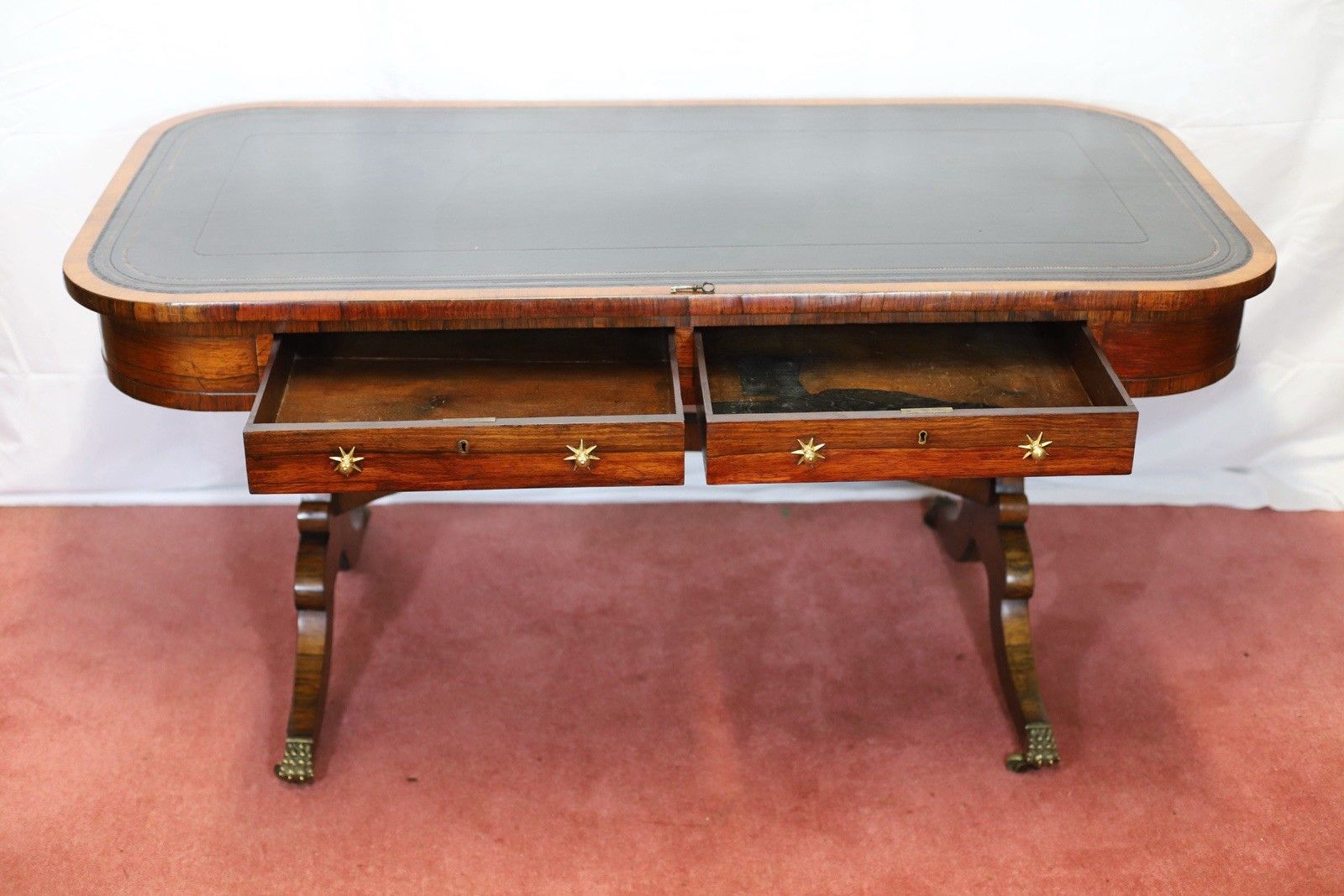 Beautiful Regency Rosewood Library Table photo buy