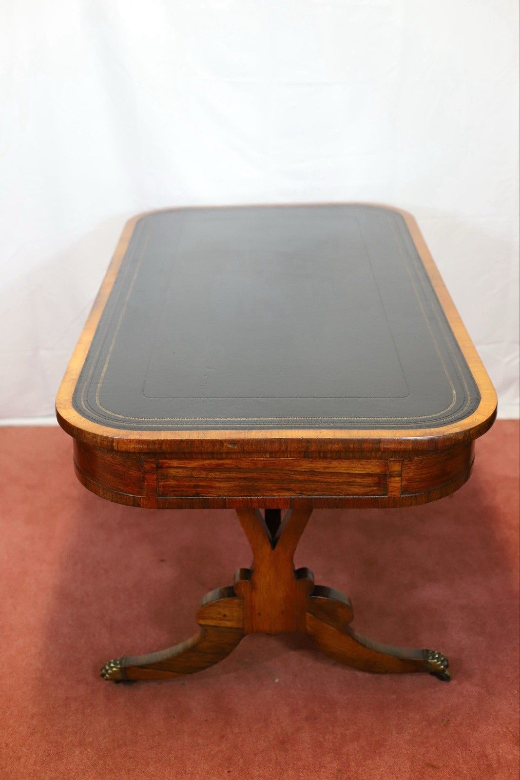 photo vintage Beautiful Regency Rosewood Library Table